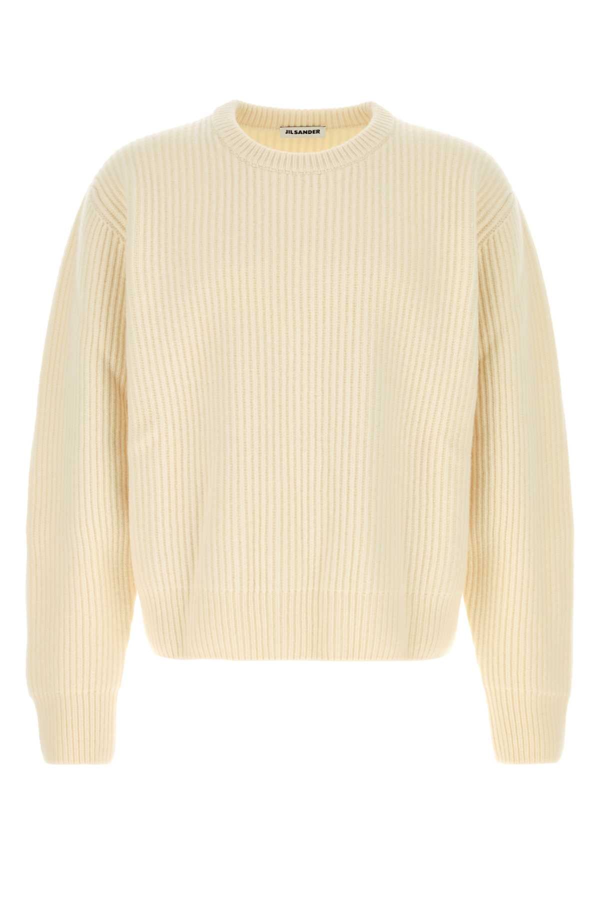 Jil Sander Men Cream Wool Sweater JIL SANDER