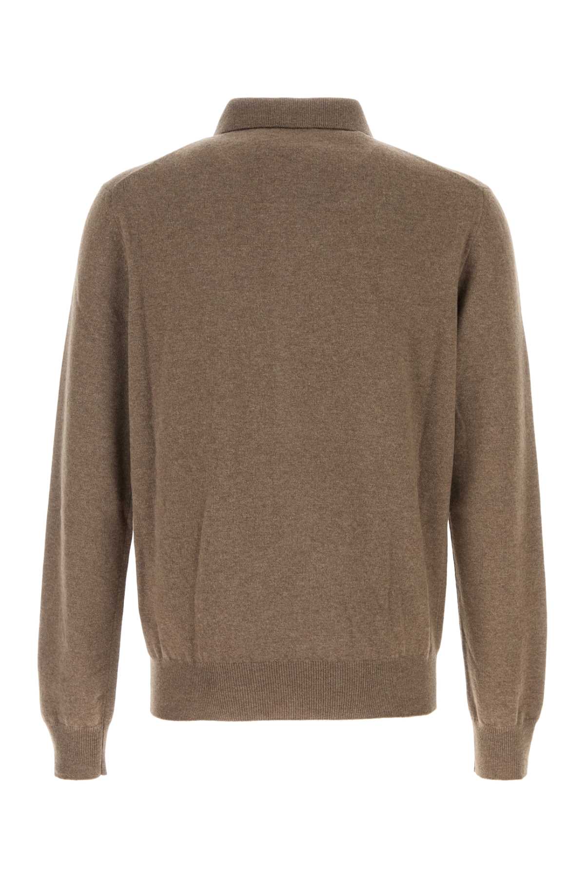 Jil Sander Men Mud Wool Polo Shirt JIL SANDER