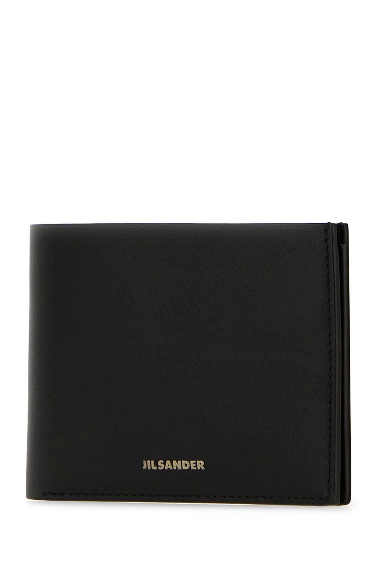 Jil Sander Men Black Leather Wallet JIL SANDER