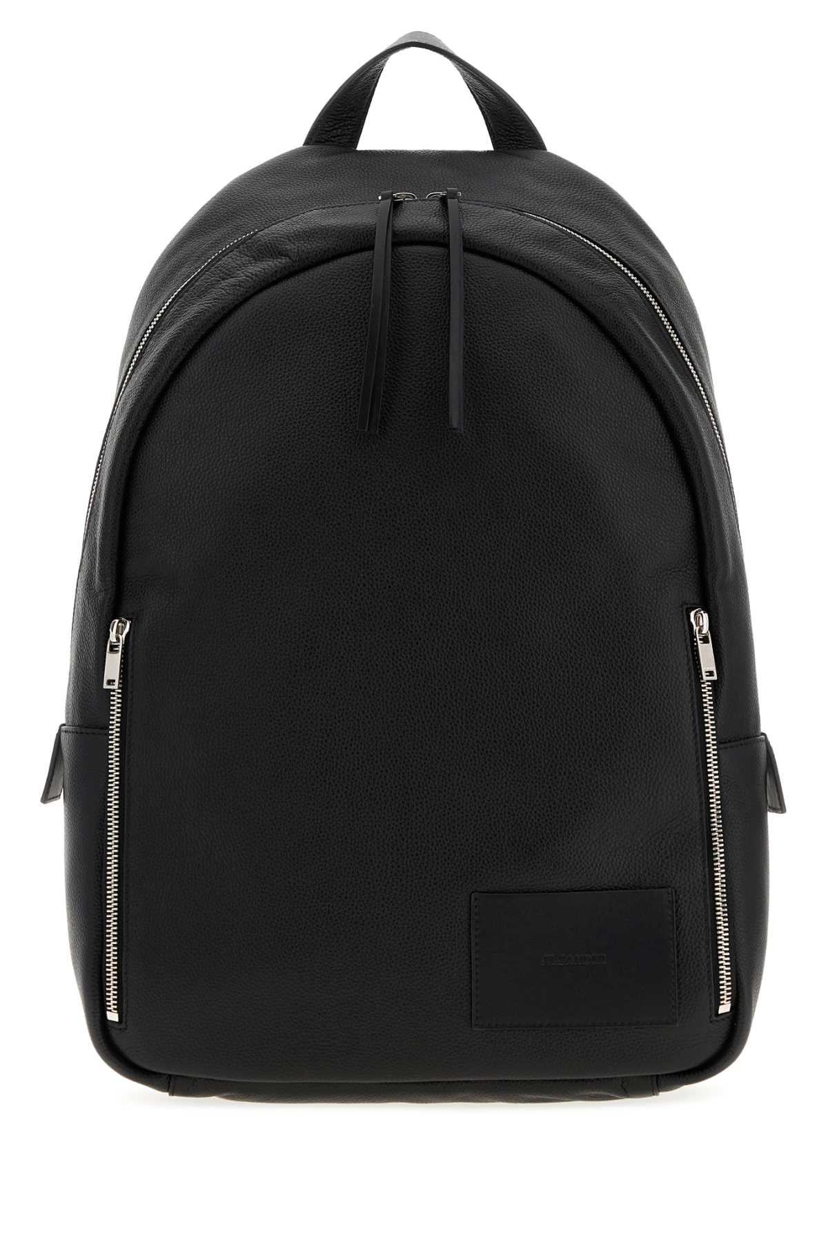 Jil Sander Men Black Leather Backpack JIL SANDER
