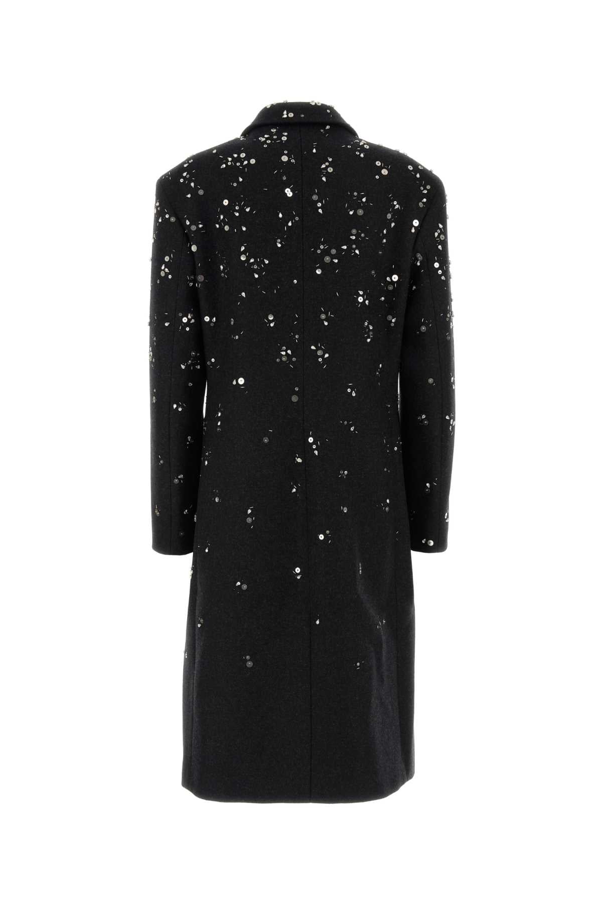 Jil Sander Women Slate Wool Coat JIL SANDER