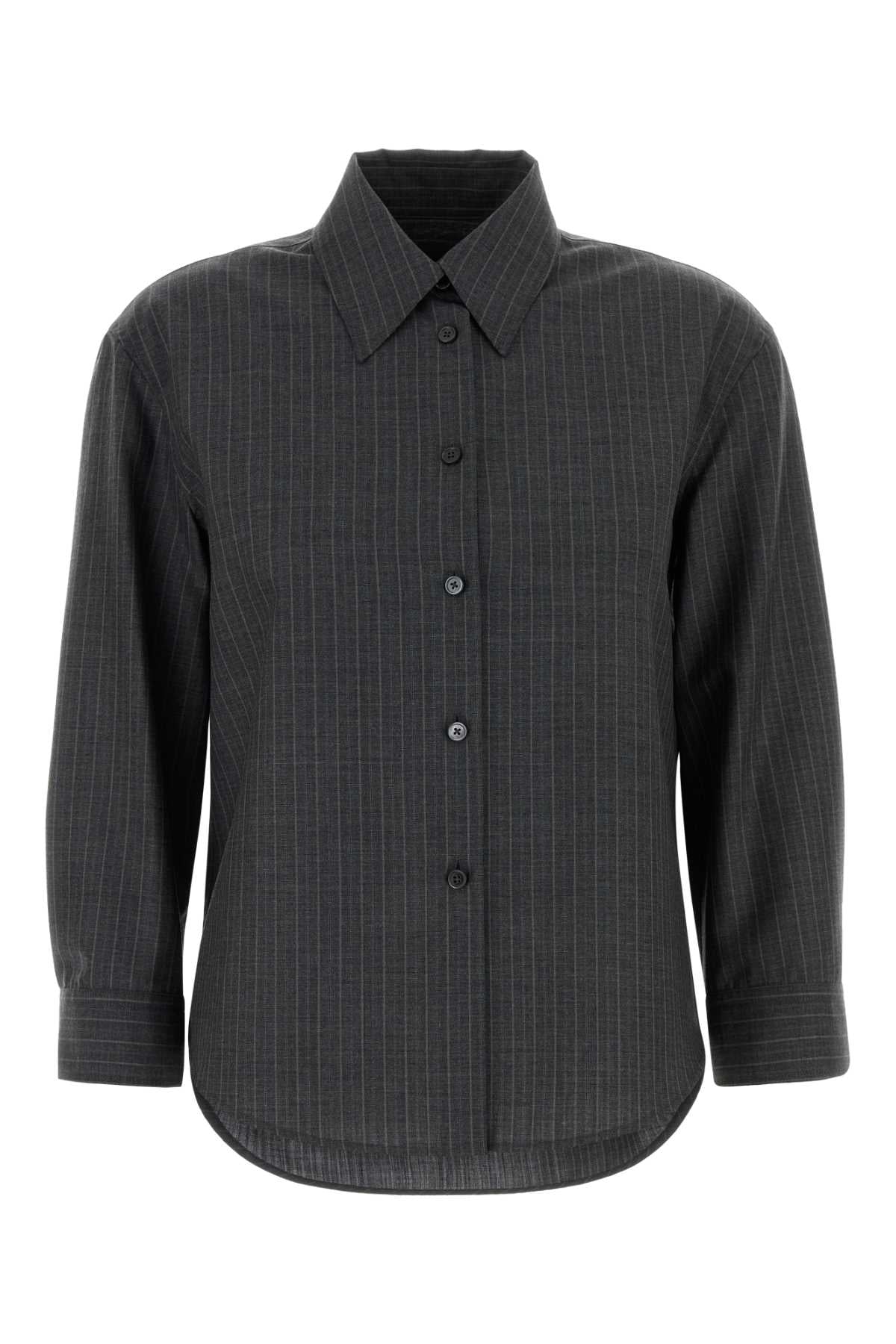 Jil Sander Women Embroidered Wool Shirt JIL SANDER