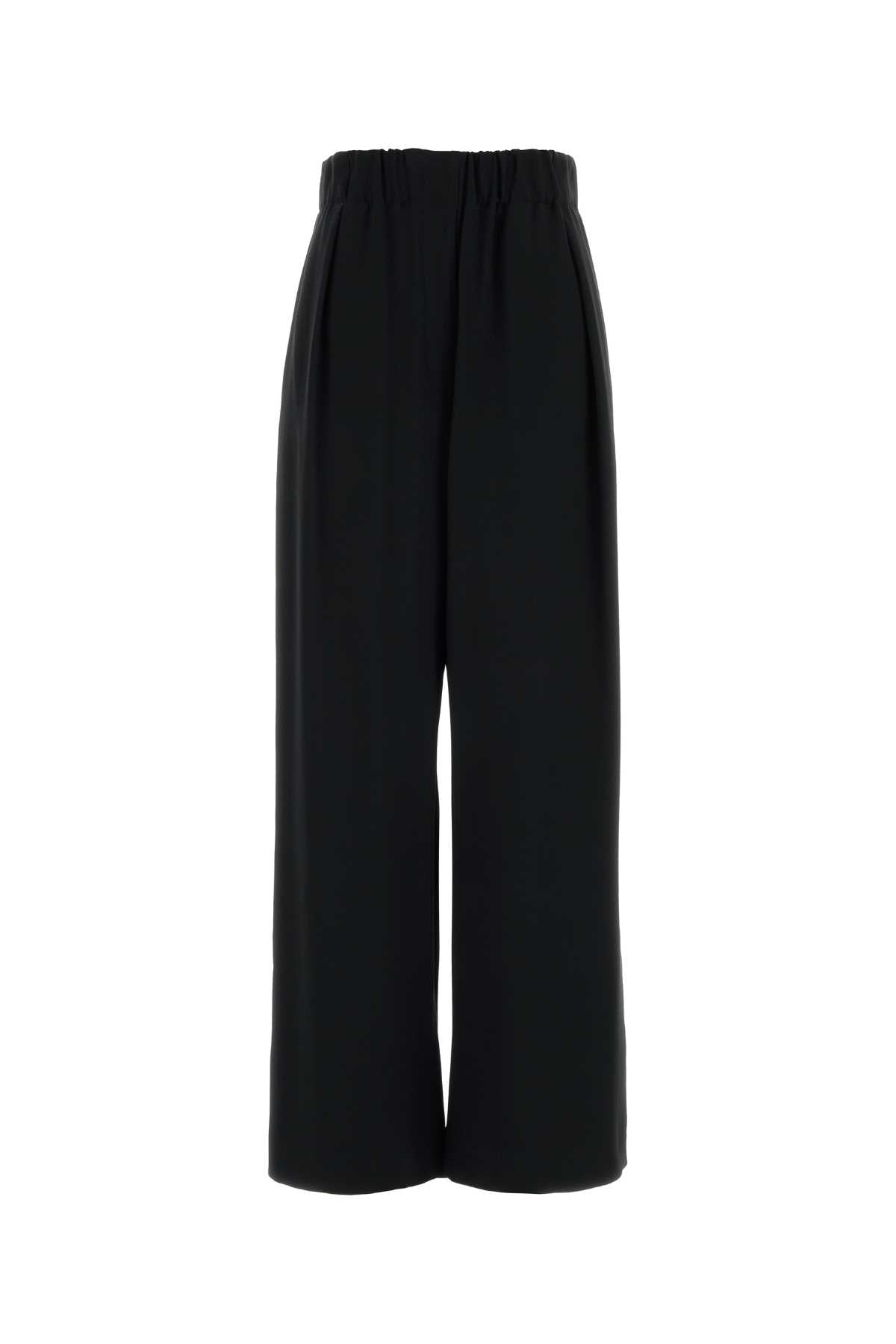Jil Sander Women Black Crepe Wide-Leg Pant JIL SANDER