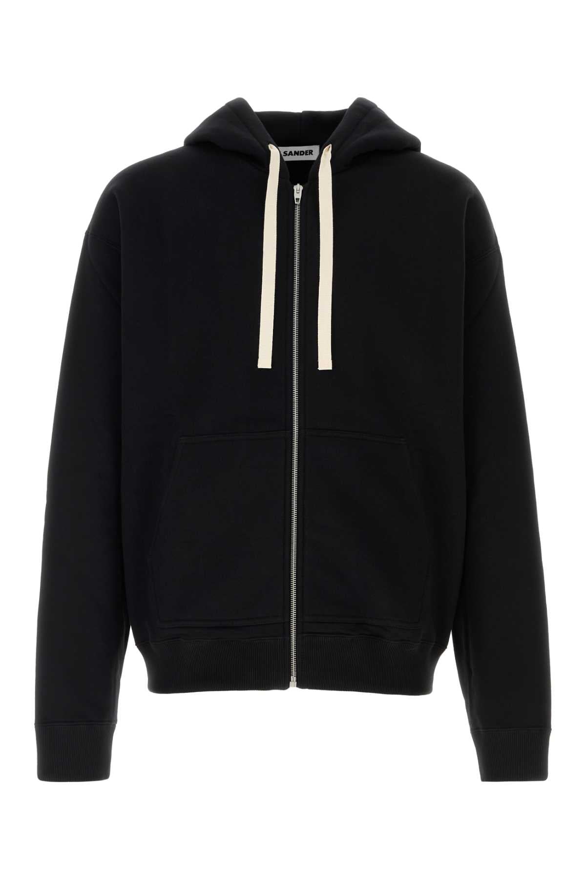 Jil Sander Men Black Cotton Sweatshirt JIL SANDER