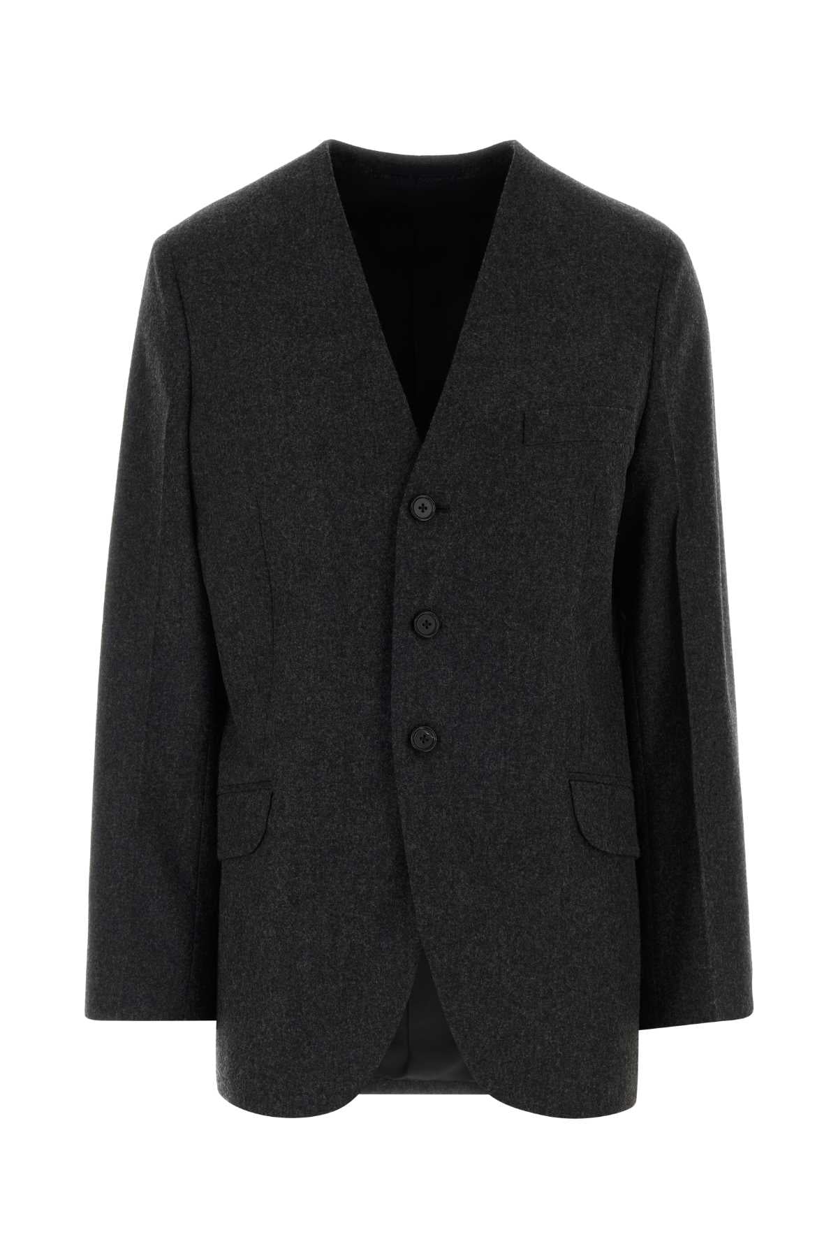 Jil Sander Women Charcoal Wool Blazer JIL SANDER
