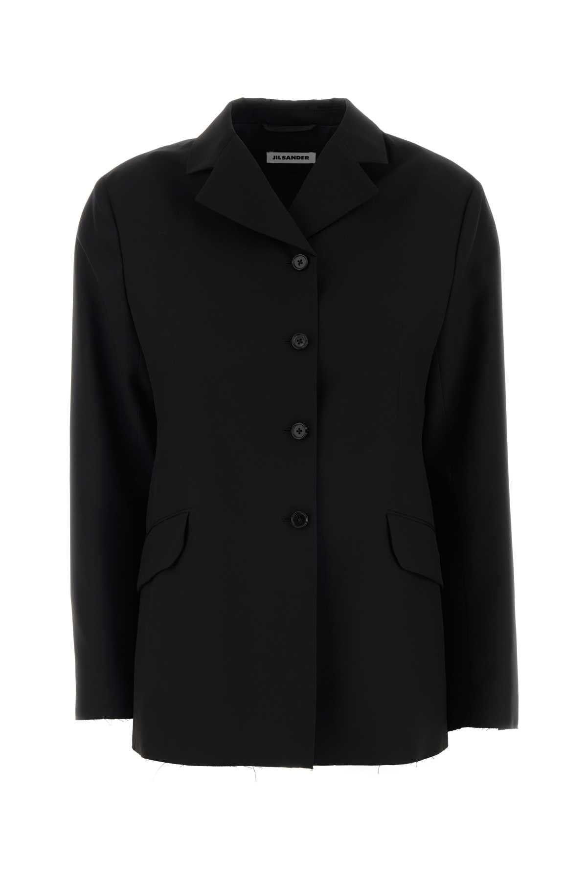 Jil Sander Women Black Wool Blazer JIL SANDER