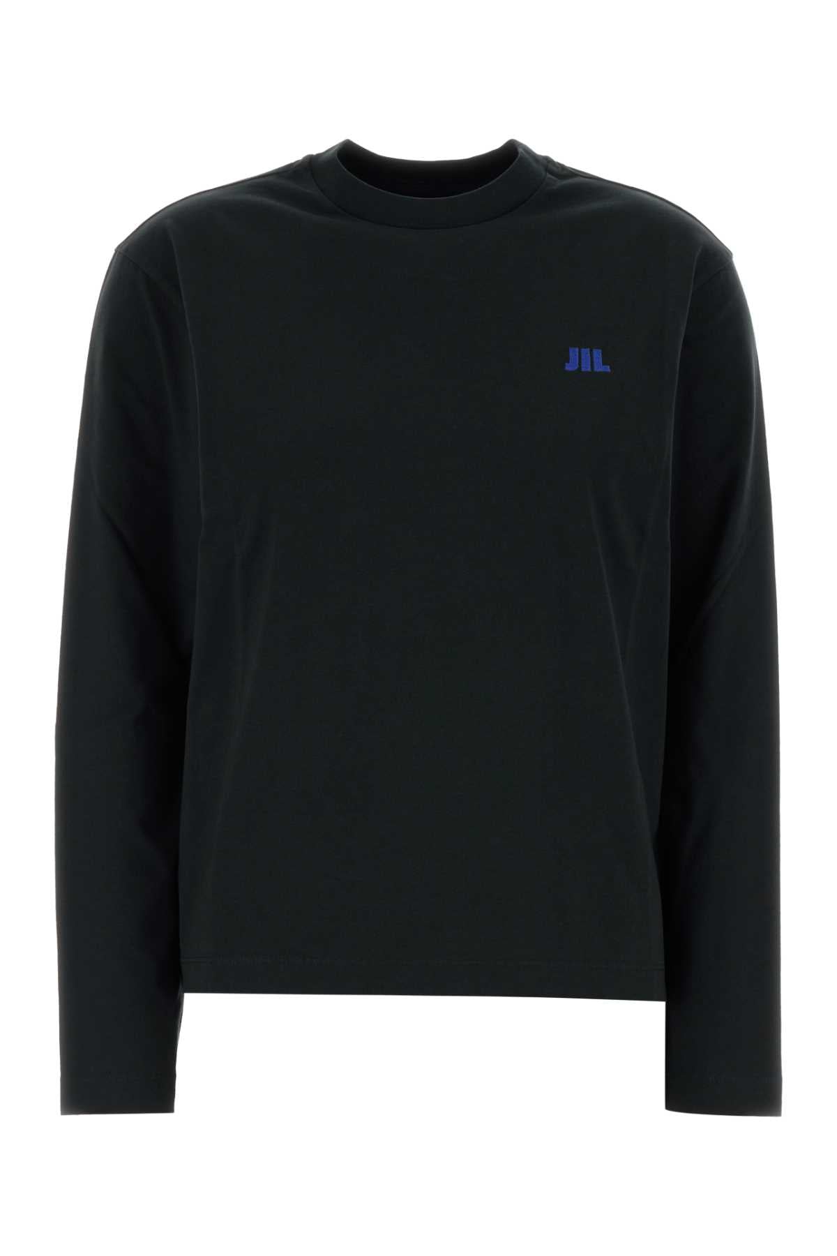 Jil Sander Women Black Cotton T-Shirt JIL SANDER
