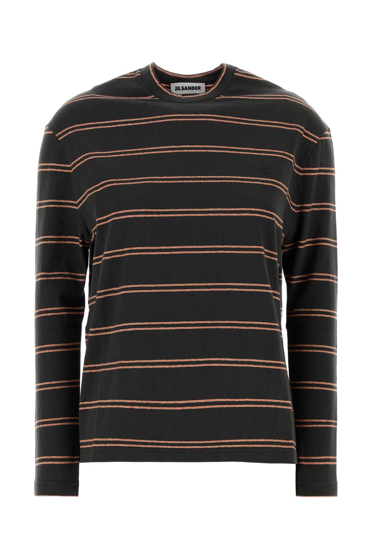 Jil Sander Women Embroidered Cotton T-Shirt JIL SANDER