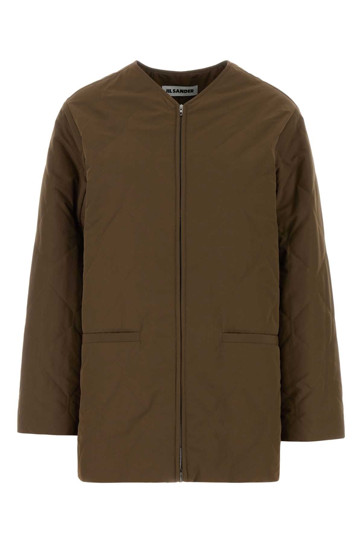 Jil Sander Women Brown Polyester Jacket JIL SANDER