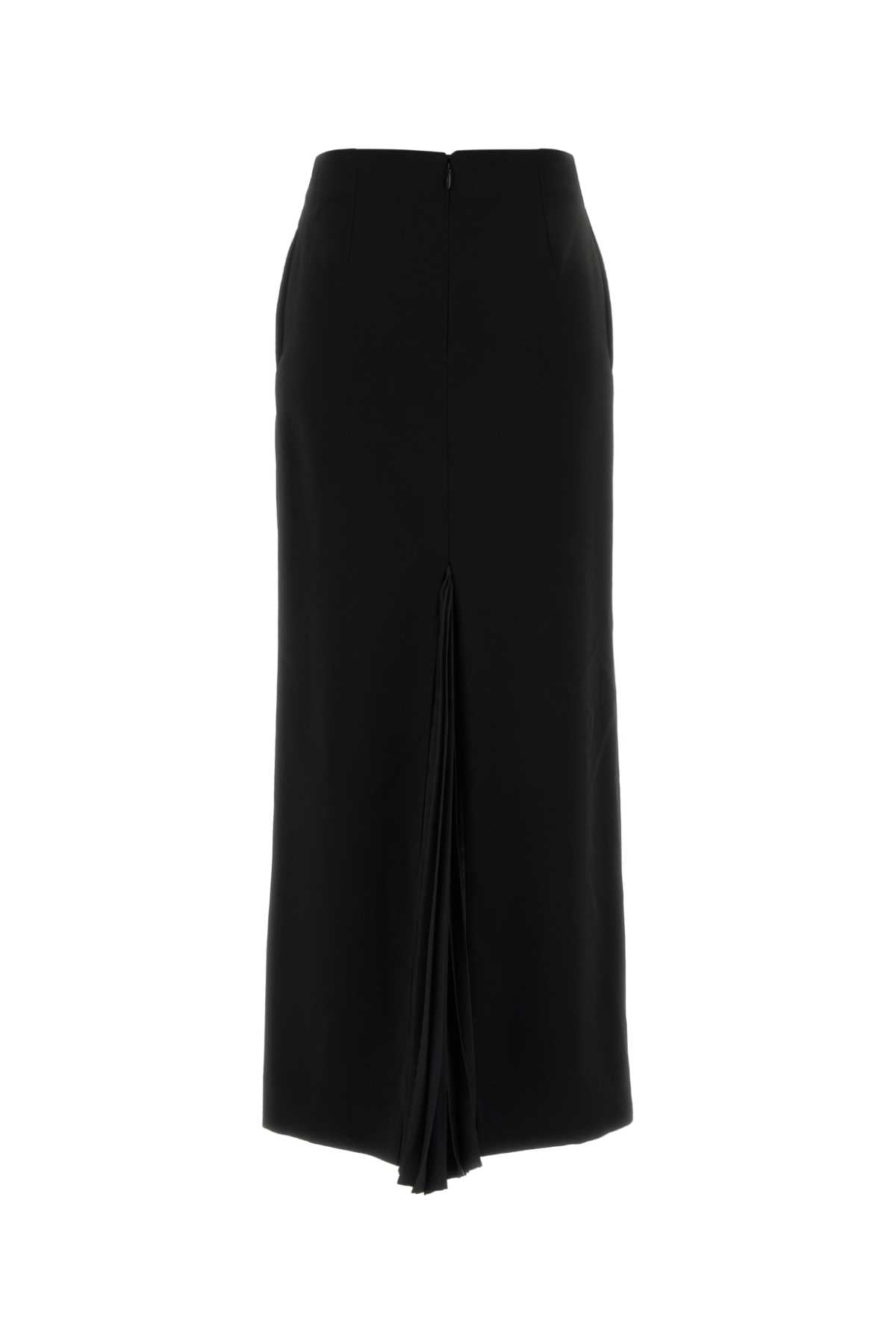 Jil Sander Women Black Wool Skirt JIL SANDER