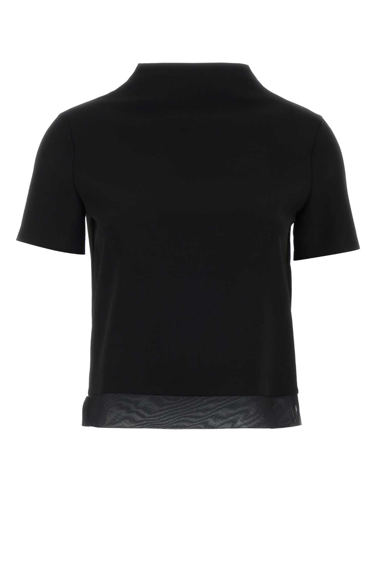 Jil Sander Women Black Wool Top JIL SANDER