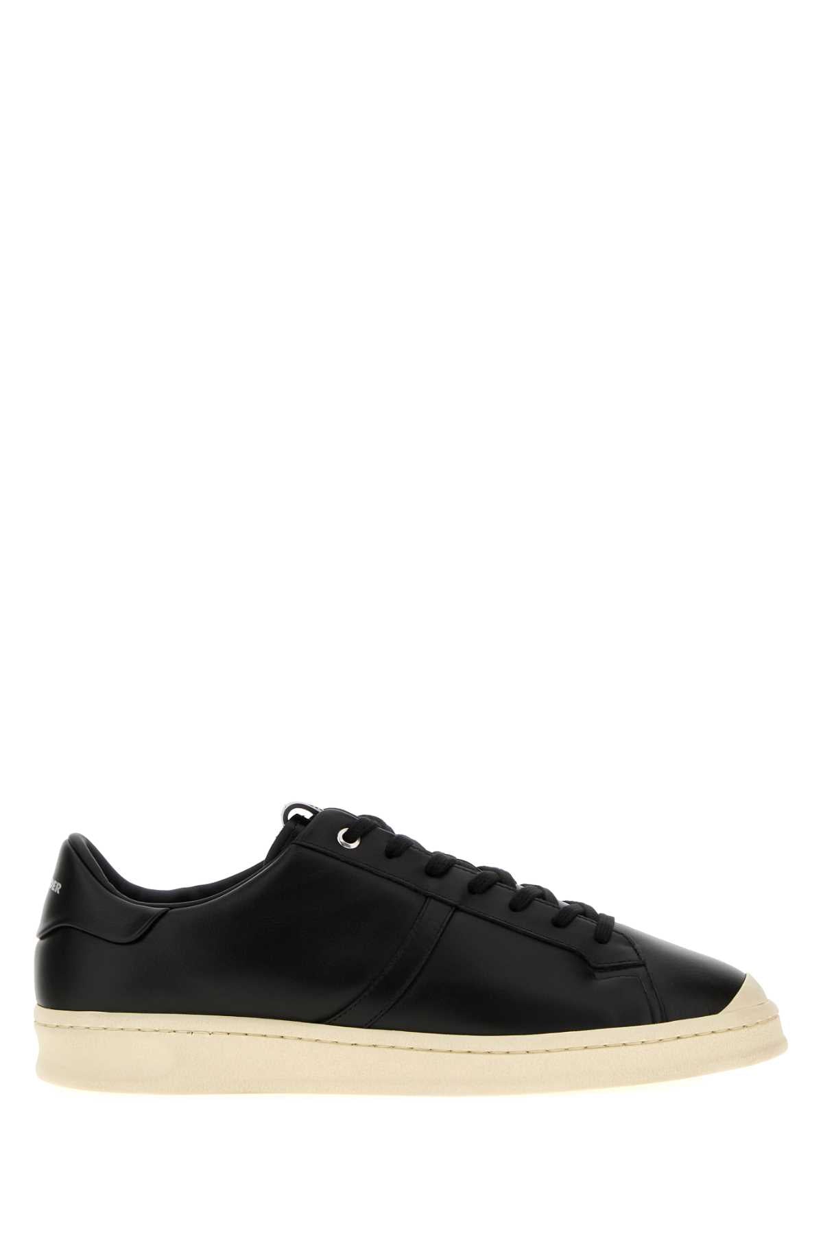 Jil Sander Men Black Leather Sneakers JIL SANDER