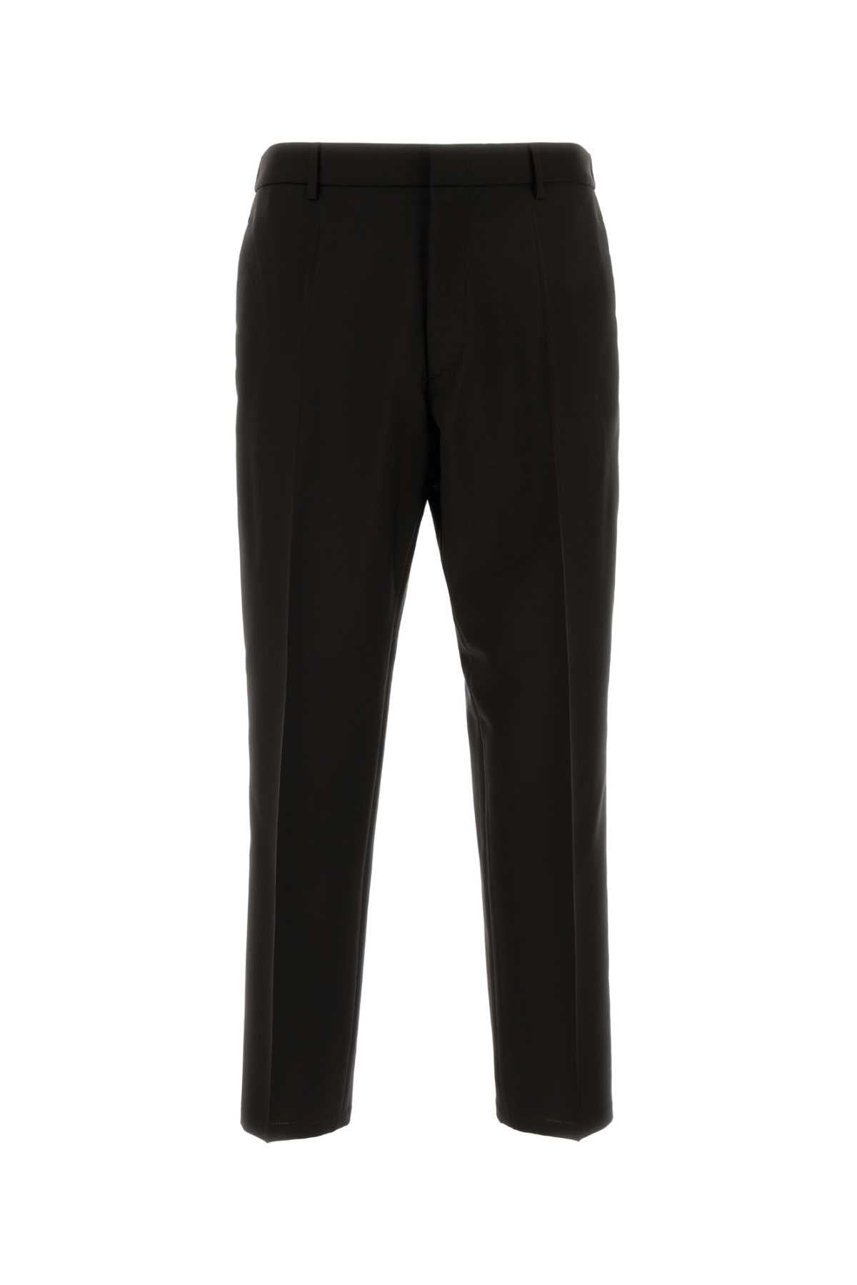 Jil Sander Men Dark Brown Wool Pant JIL SANDER