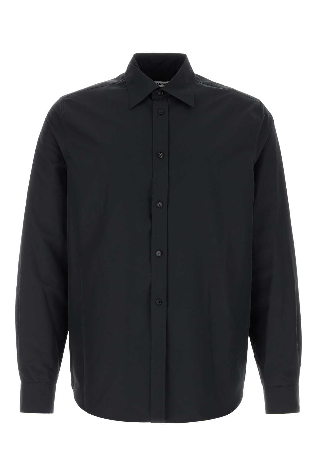 Jil Sander Men Black Polyester Shirt JIL SANDER