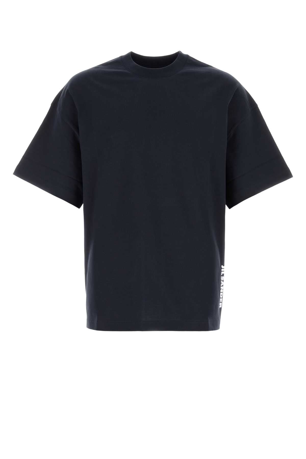 Jil Sander Men Midnight Blue Cotton T-Shirt JIL SANDER