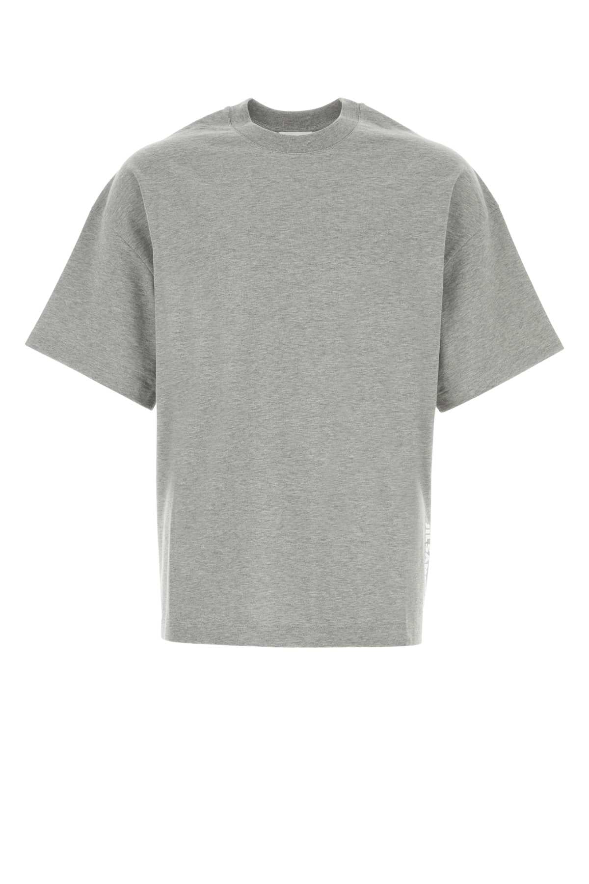 Jil Sander Men Grey Cotton T-Shirt JIL SANDER