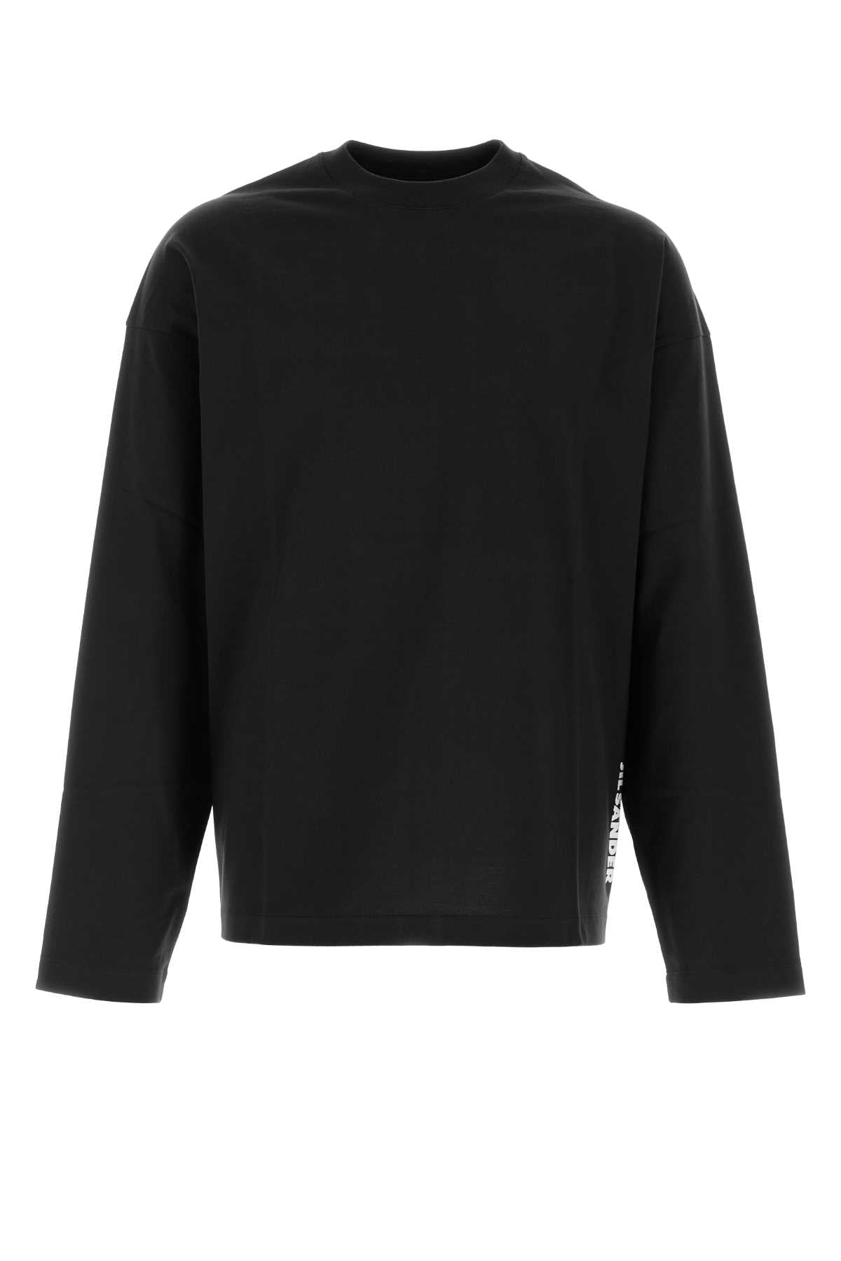 Jil Sander Men Black Cotton T-Shirt JIL SANDER