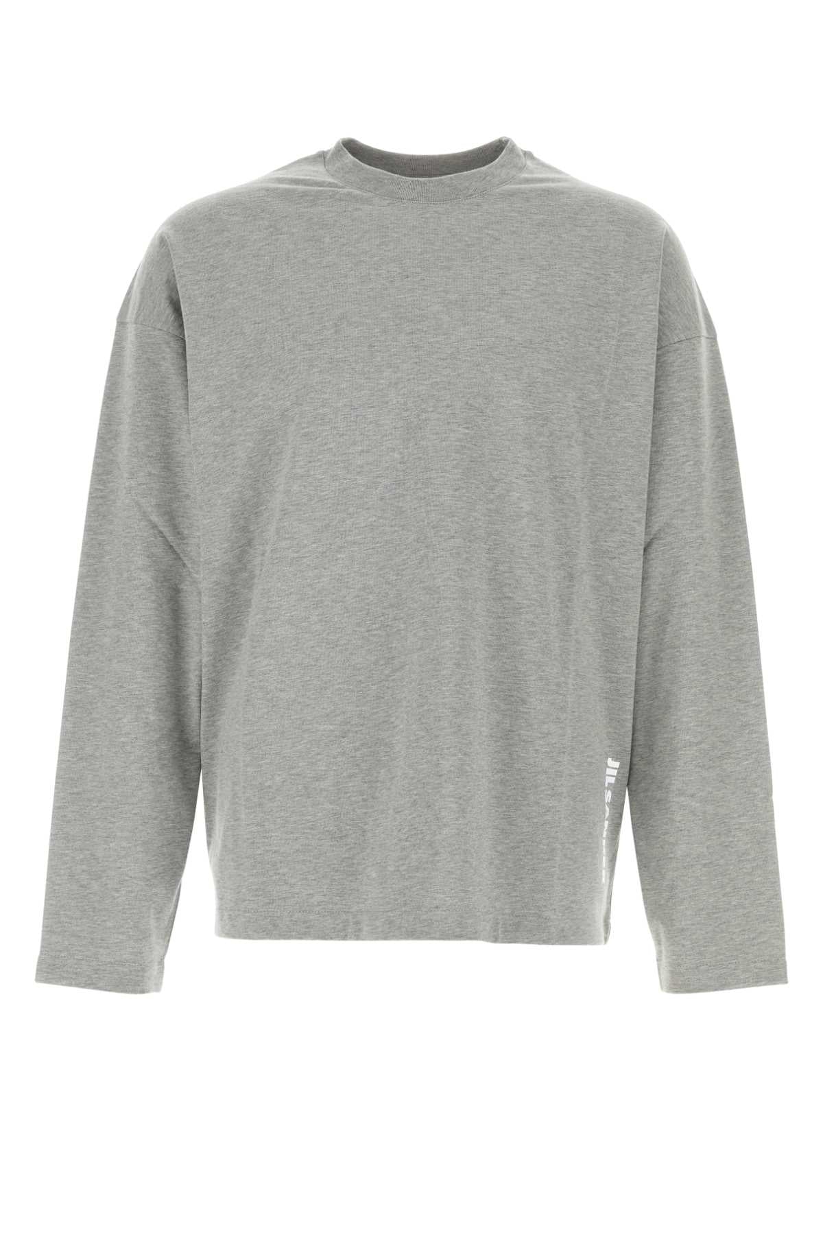 Jil Sander Men Grey Cotton T-Shirt JIL SANDER