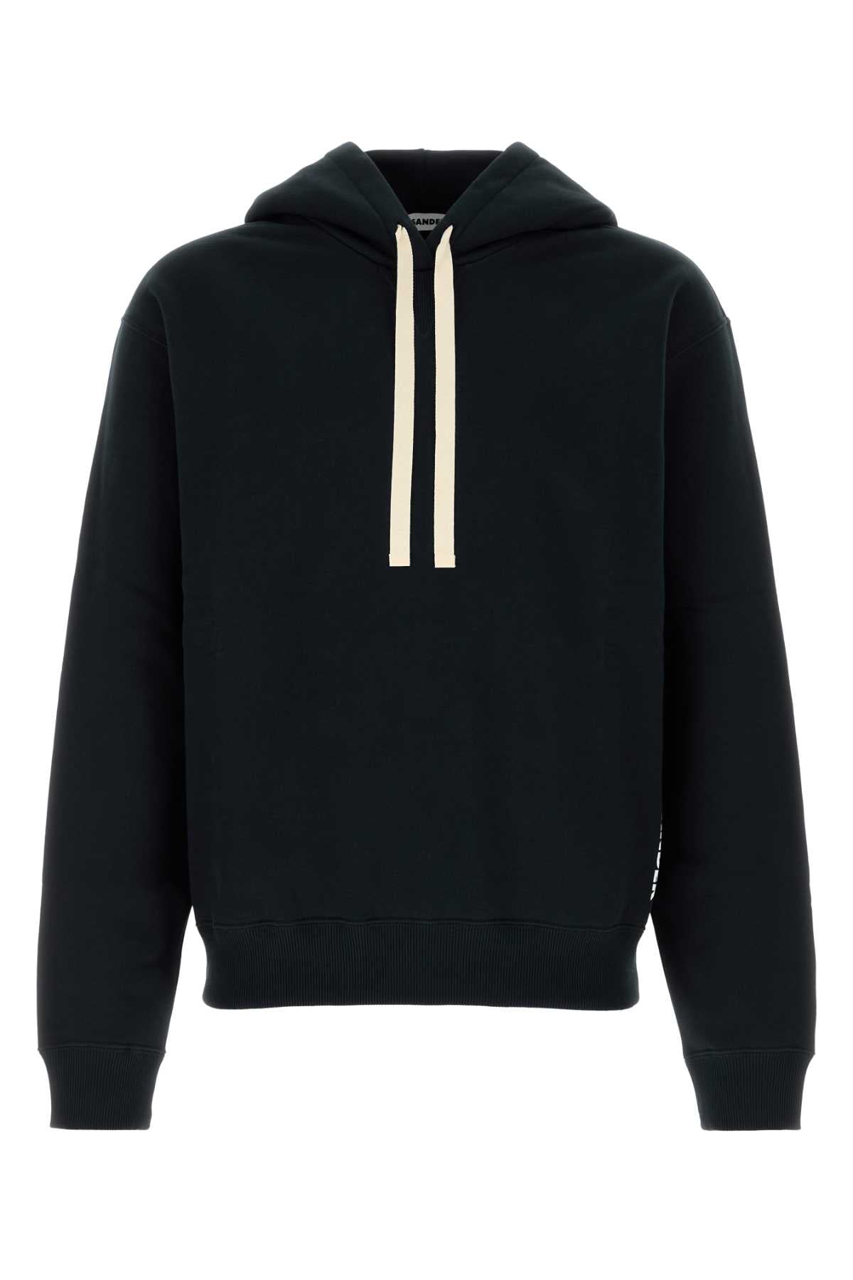 Jil Sander Men Black Cotton Sweatshirt JIL SANDER