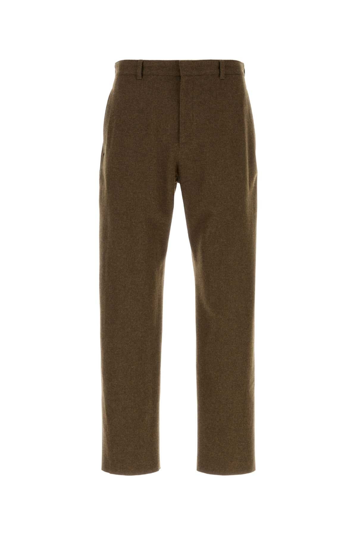 Jil Sander Men Brown Felt Pant JIL SANDER