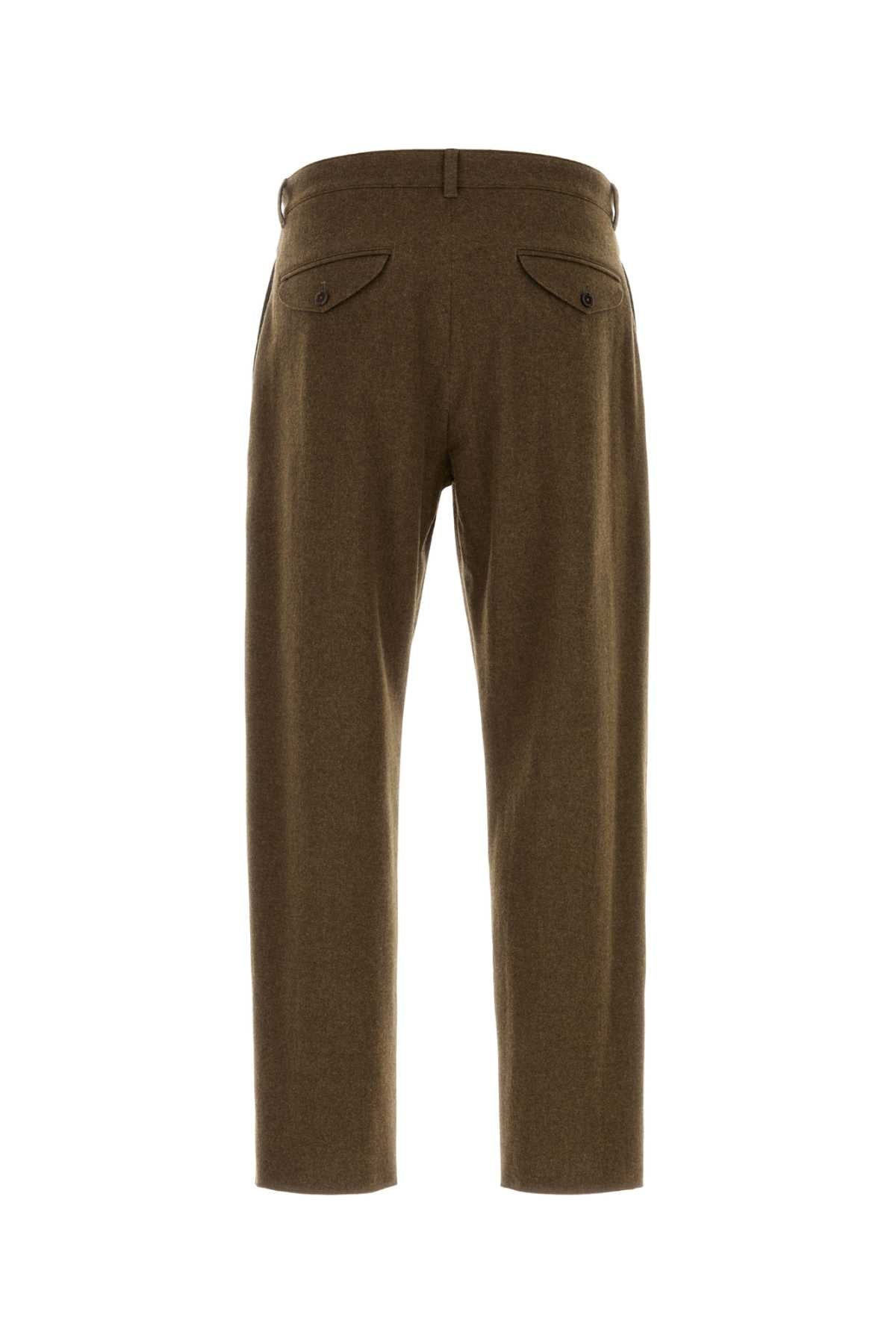 Jil Sander Men Brown Felt Pant JIL SANDER
