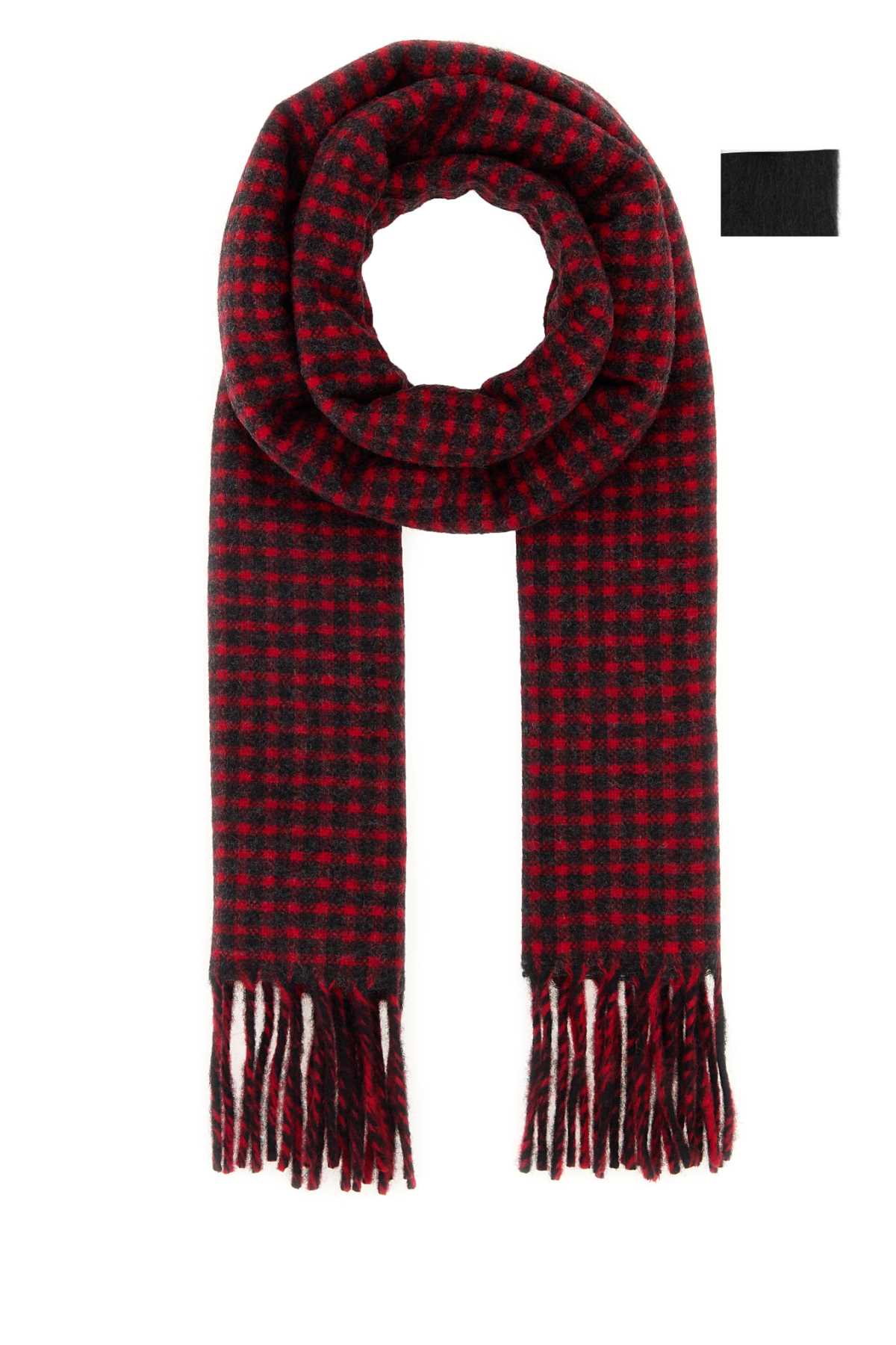 Jil Sander Men Embroidered Wool Scarf JIL SANDER