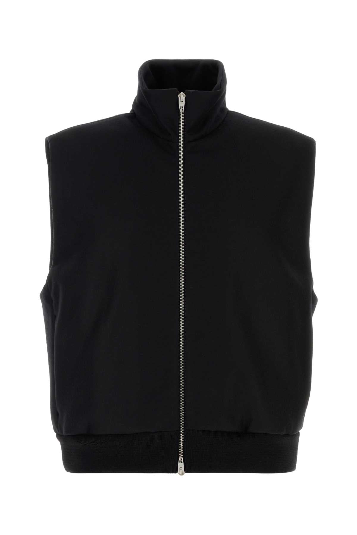 Jil Sander Men Black Wool Vest JIL SANDER