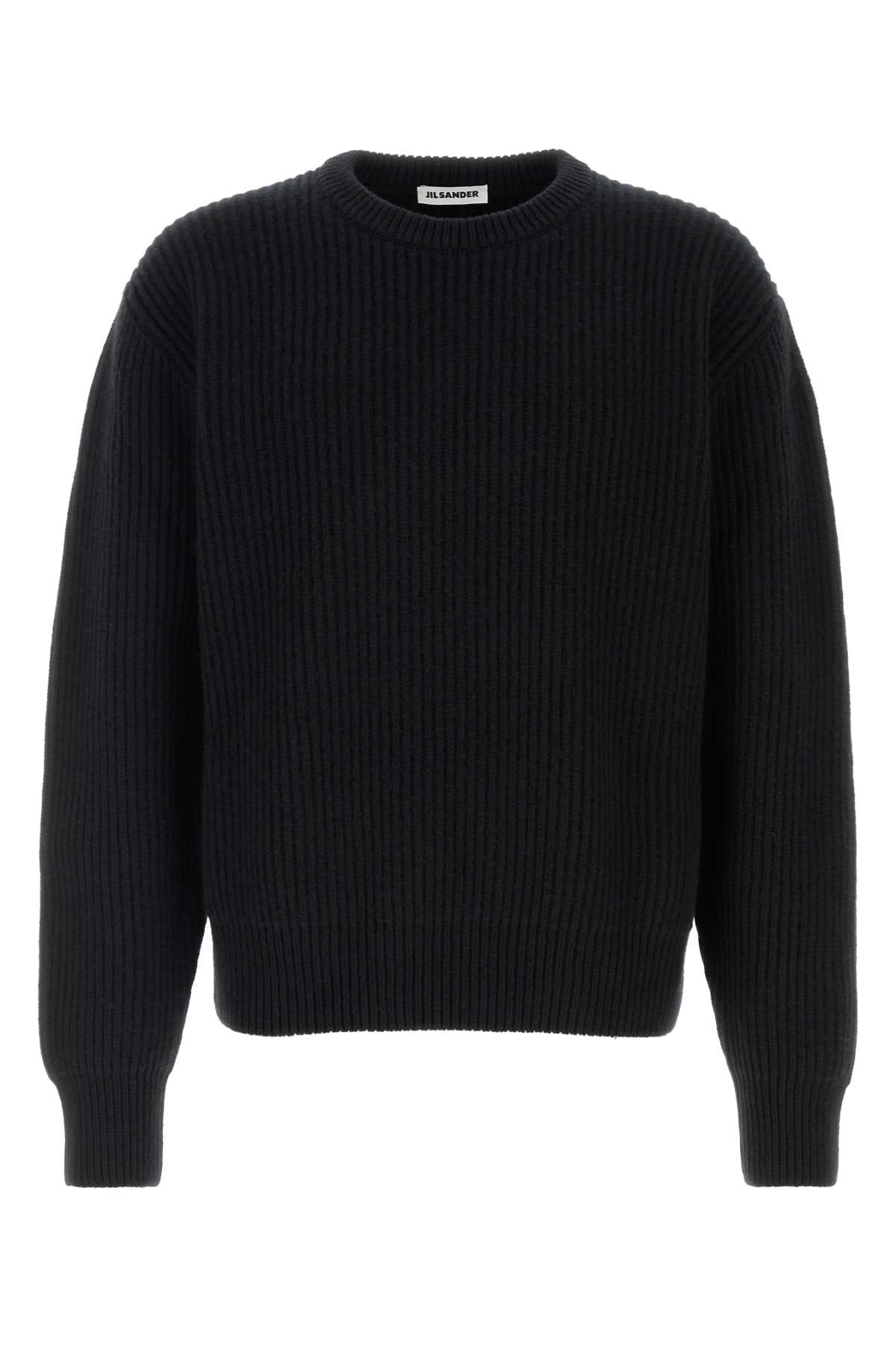 Jil Sander Men Black Wool Sweater JIL SANDER