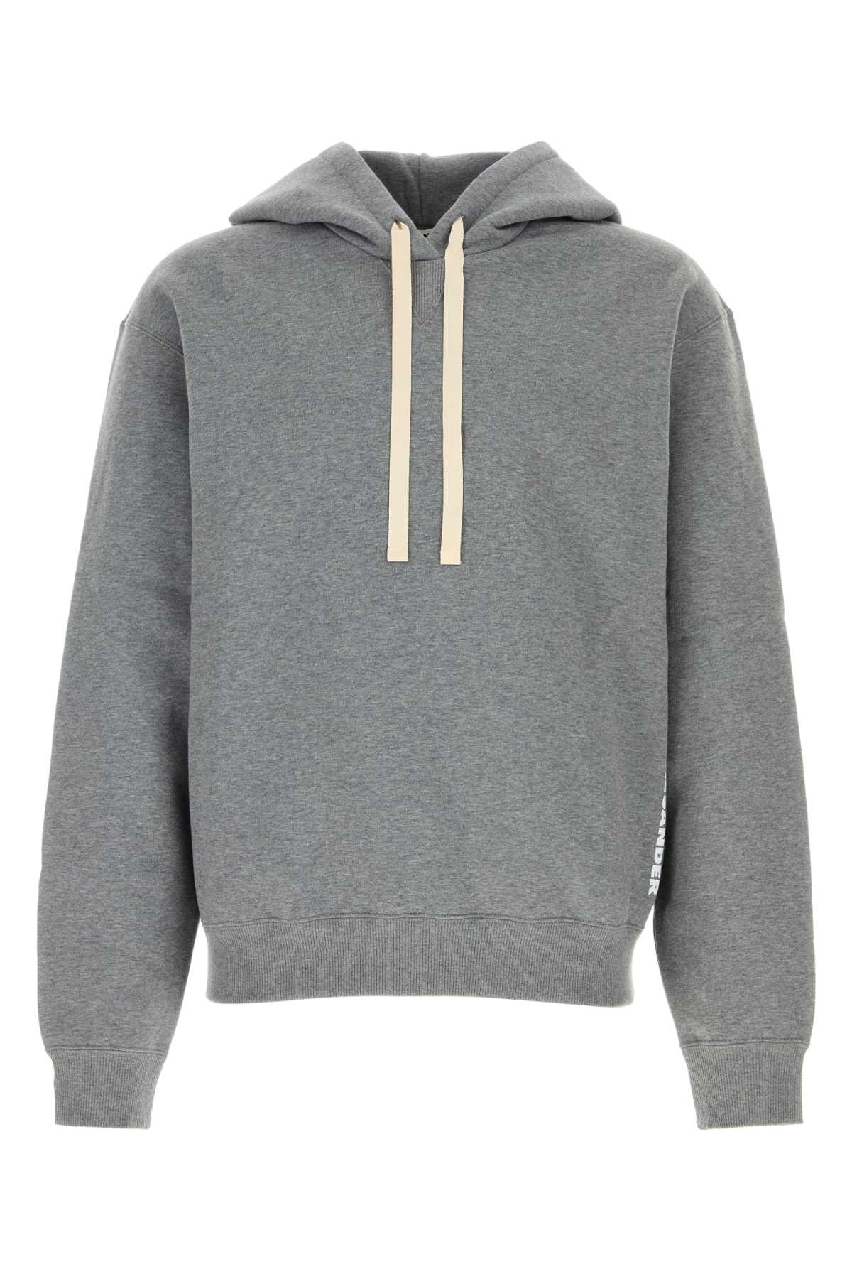 Jil Sander Men Grey Cotton Sweatshirt JIL SANDER