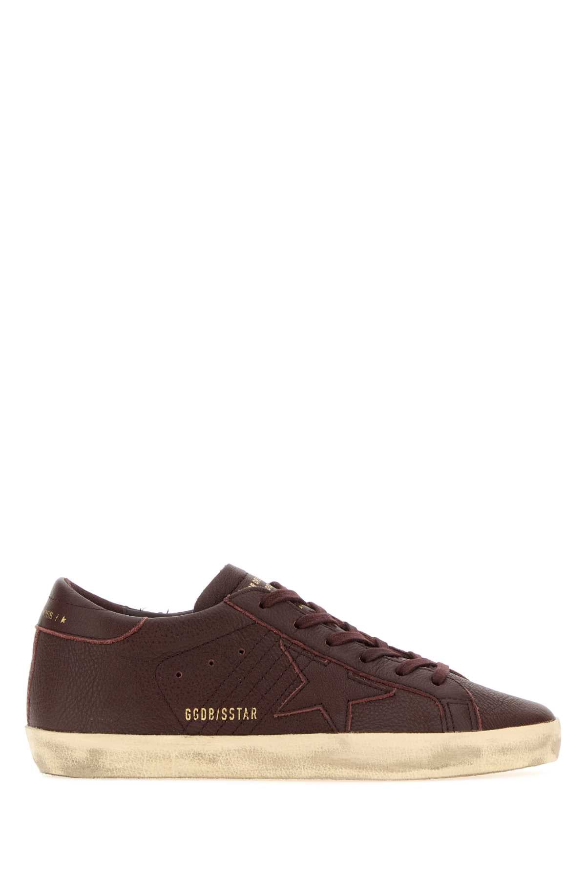 Golden Goose Deluxe Brand Women Chocolate Leather Super-Star Sneakers GOLDEN GOOSE