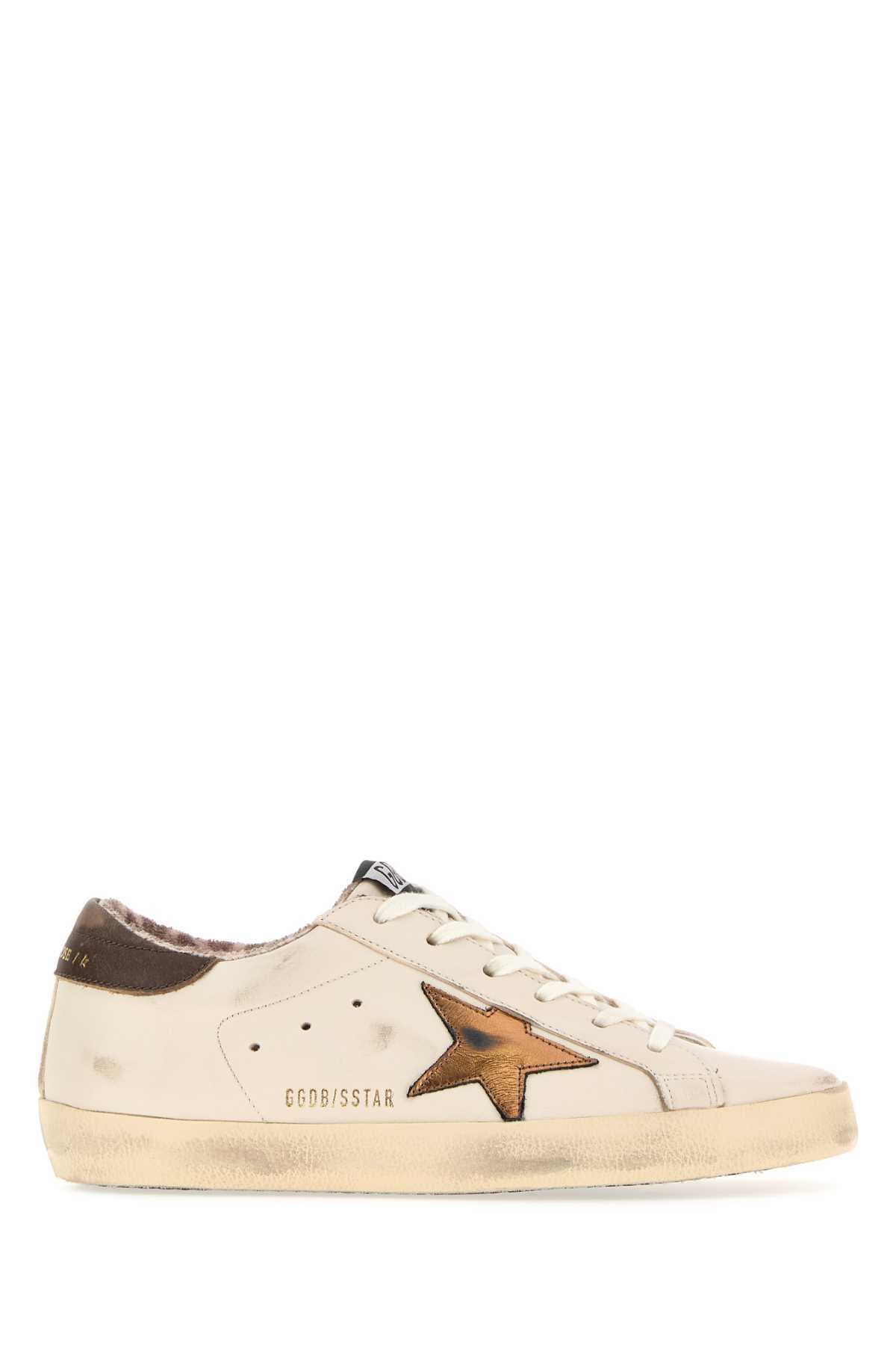 Golden Goose Deluxe Brand Women Ivory Leather Super-Star Sneakers GOLDEN GOOSE