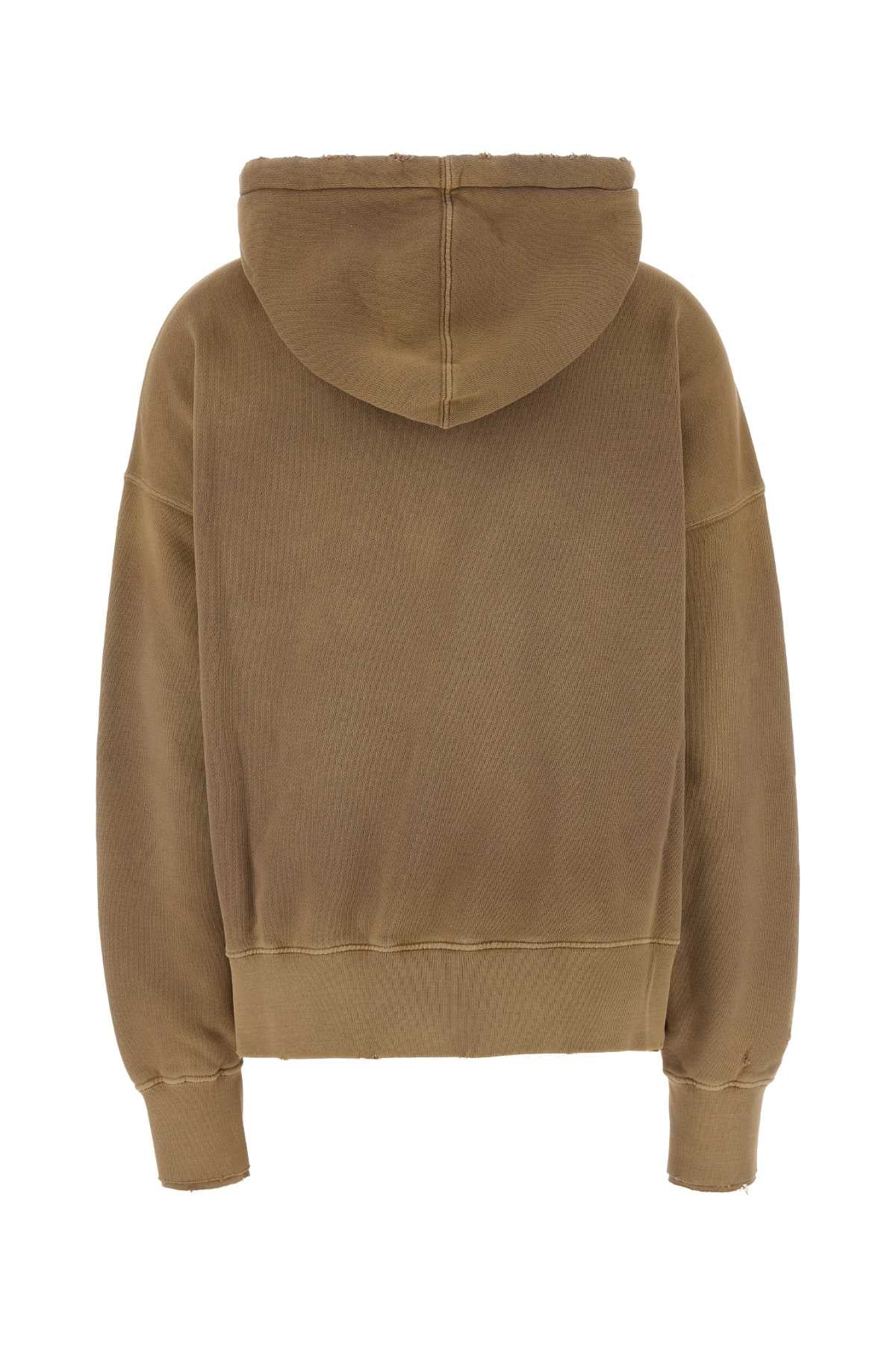 Golden Goose Deluxe Brand Women Camel Cotton Oversize Sweatshirt GOLDEN GOOSE