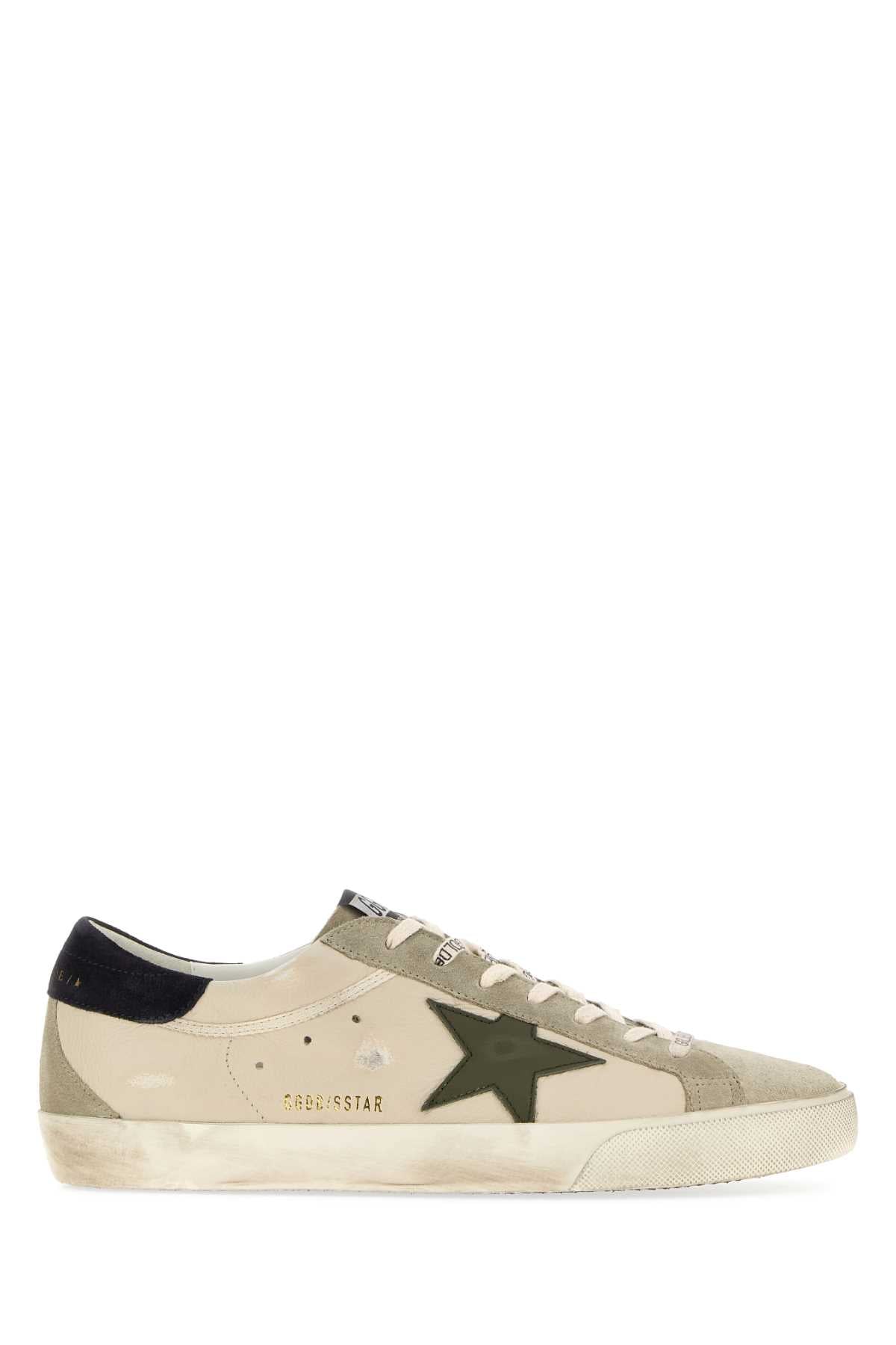 Golden Goose Deluxe Brand Men Multicolor Leather And Suede Super-Star Sneakers GOLDEN GOOSE