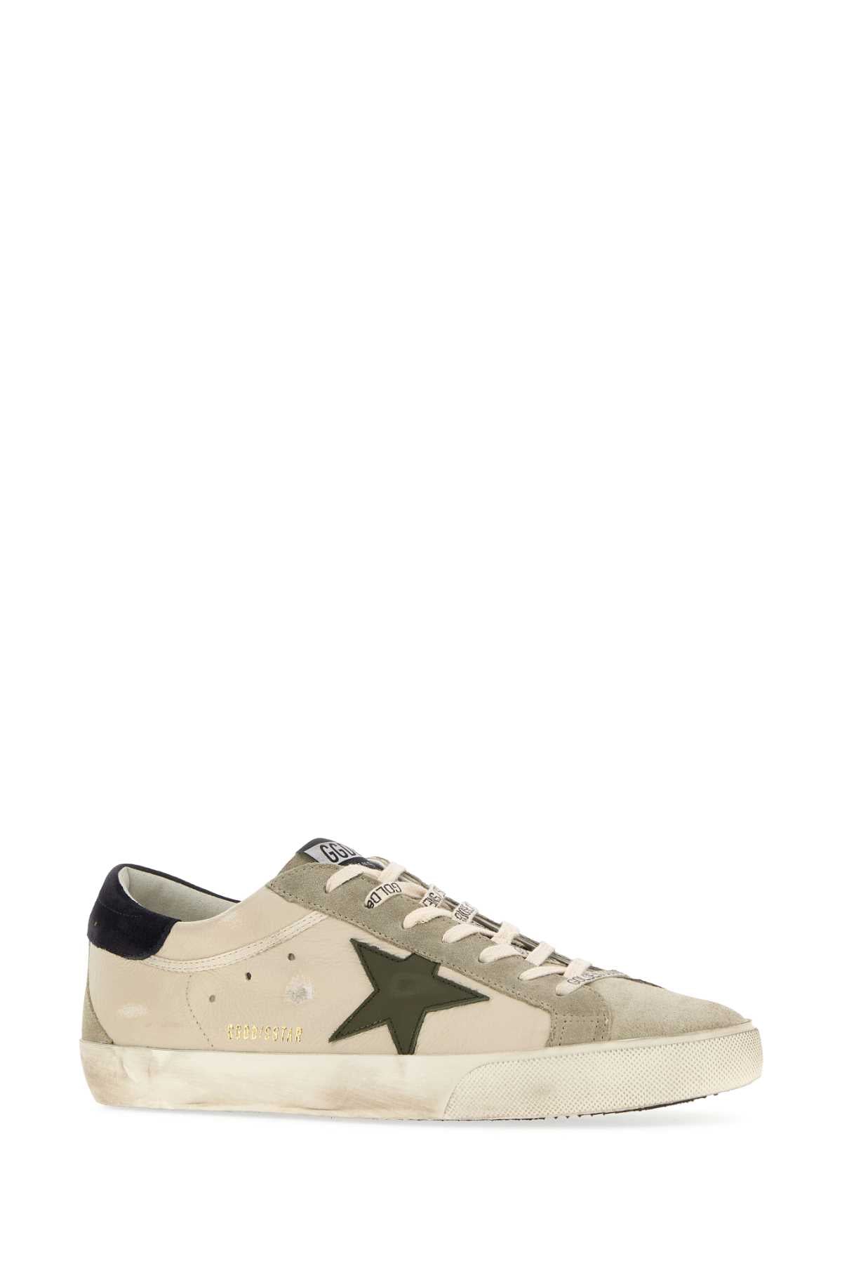 Golden Goose Deluxe Brand Men Multicolor Leather And Suede Super-Star Sneakers GOLDEN GOOSE