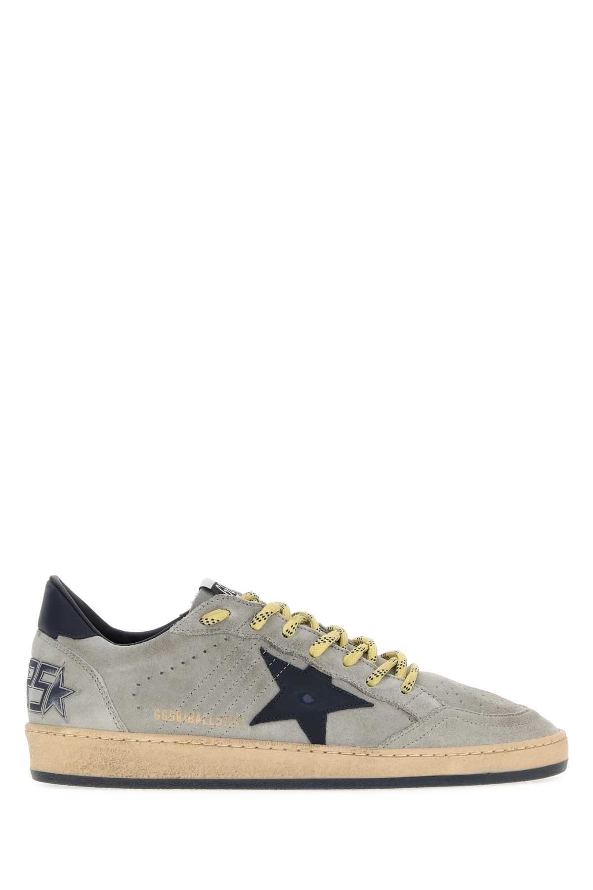 Golden Goose Deluxe Brand Men Grey Suede Ball Star Sneakers GOLDEN GOOSE