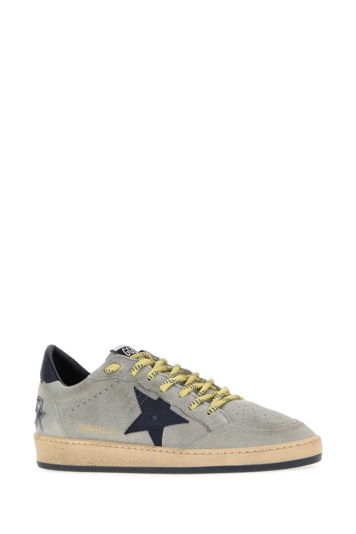 Golden Goose Deluxe Brand Men Grey Suede Ball Star Sneakers GOLDEN GOOSE