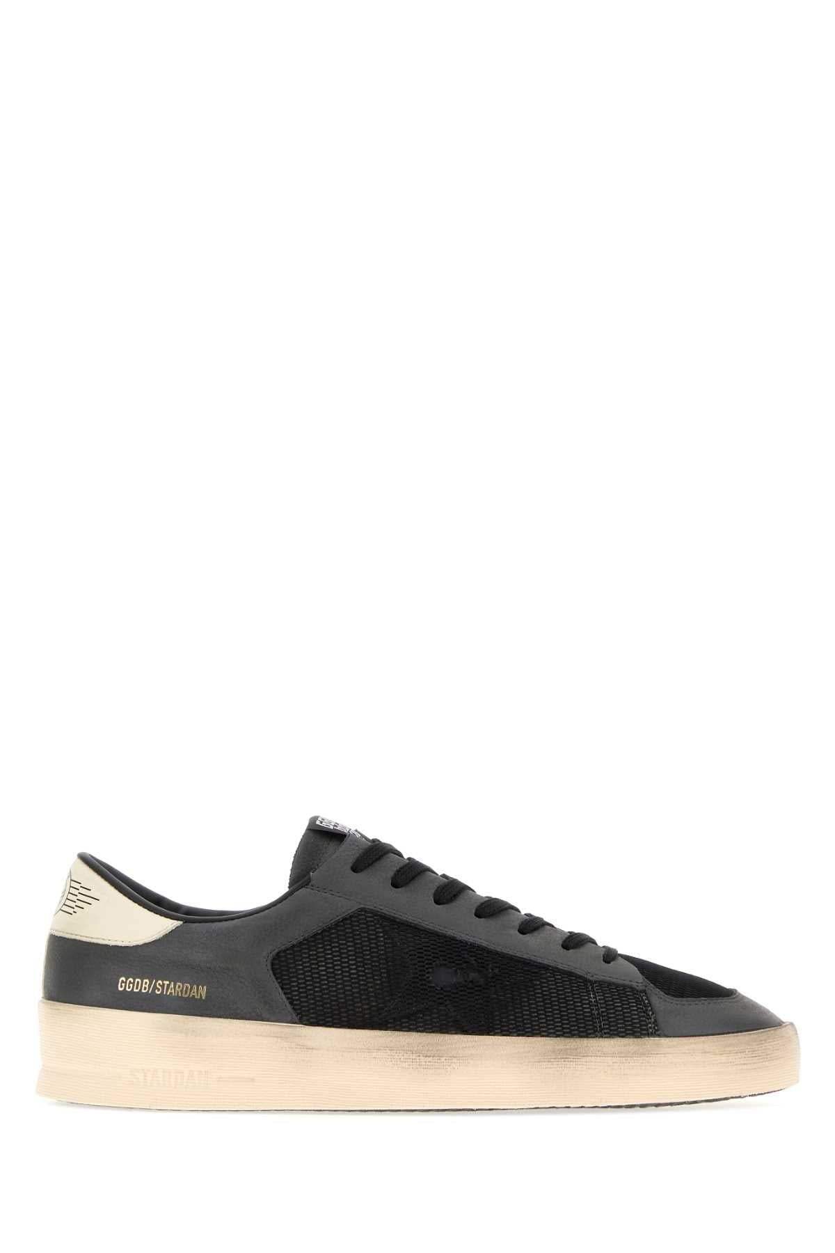 Golden Goose Deluxe Brand Men Two-Tone Leather And Mesh Stardan Sneakers GOLDEN GOOSE