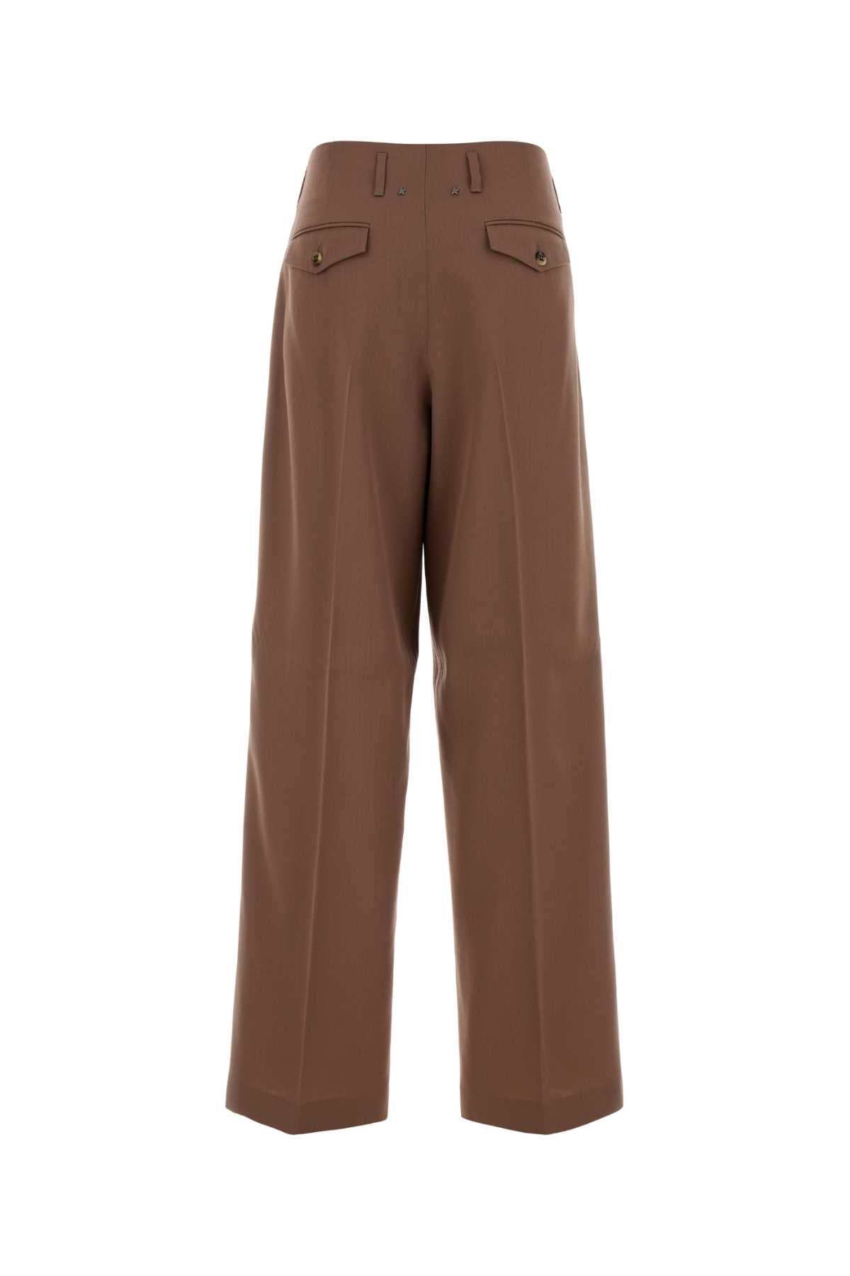 Golden Goose Deluxe Brand Women Antiqued Pink Wool Wide-Leg Pant GOLDEN GOOSE