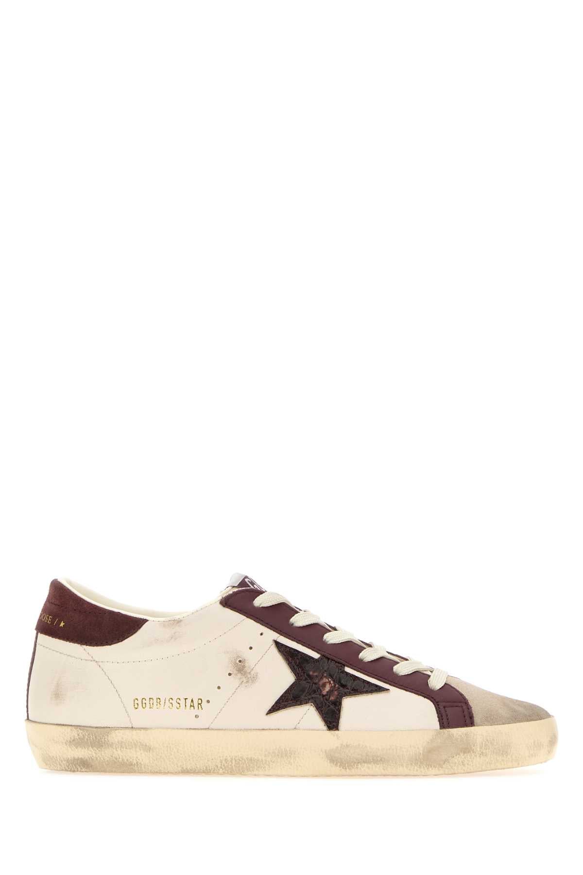 Golden Goose Deluxe Brand Women Ivory Leather Super-Star Sneakers GOLDEN GOOSE