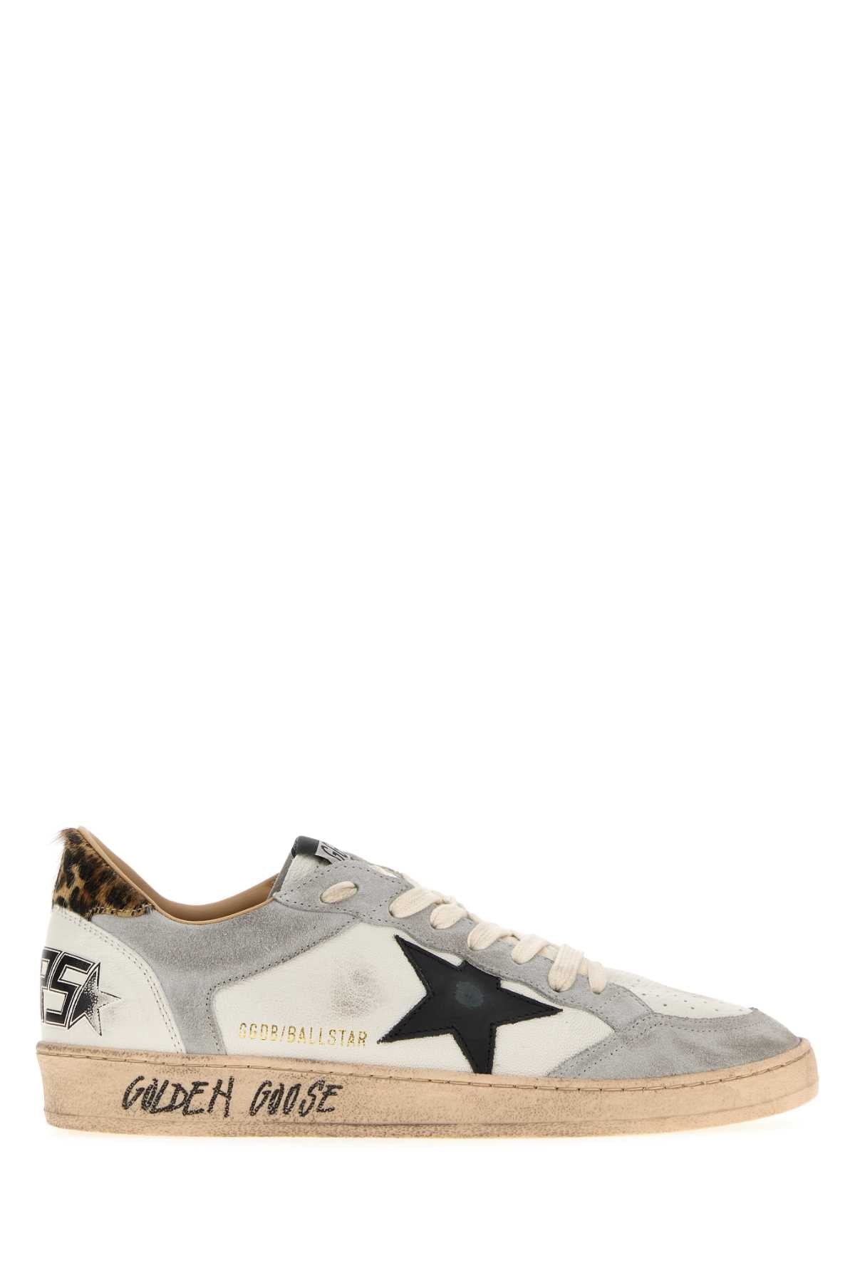 Golden Goose Deluxe Brand Men Two-Tone Leather And Suede Ball Star Sneakers GOLDEN GOOSE