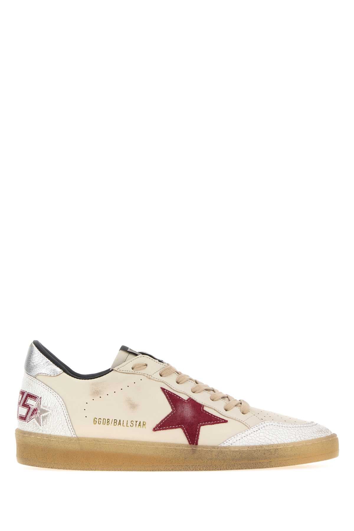 Golden Goose Deluxe Brand Men Cream Leather Ball Star Sneakers GOLDEN GOOSE
