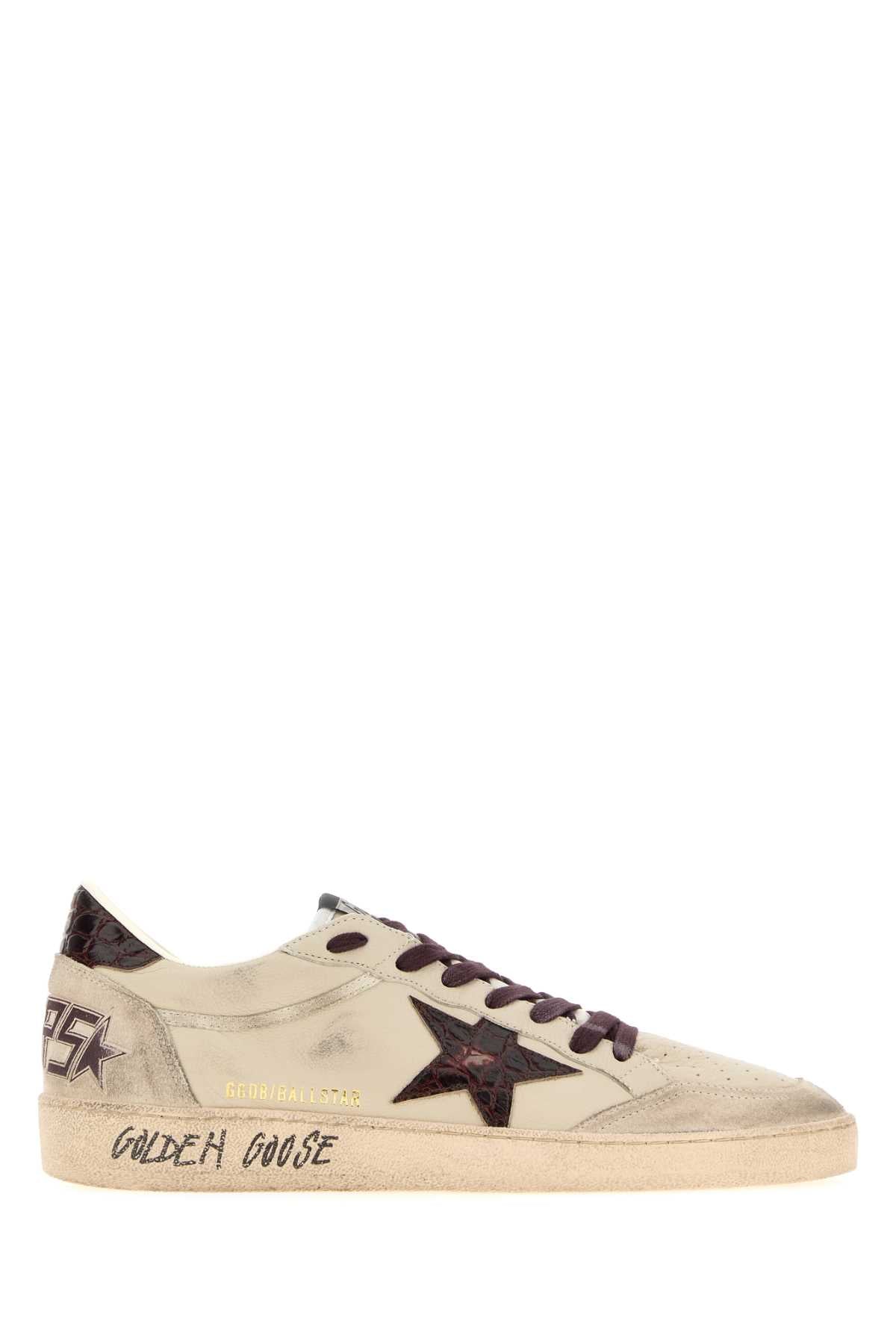 Golden Goose Deluxe Brand Men Chalk Leather Ball Star Sneakers GOLDEN GOOSE