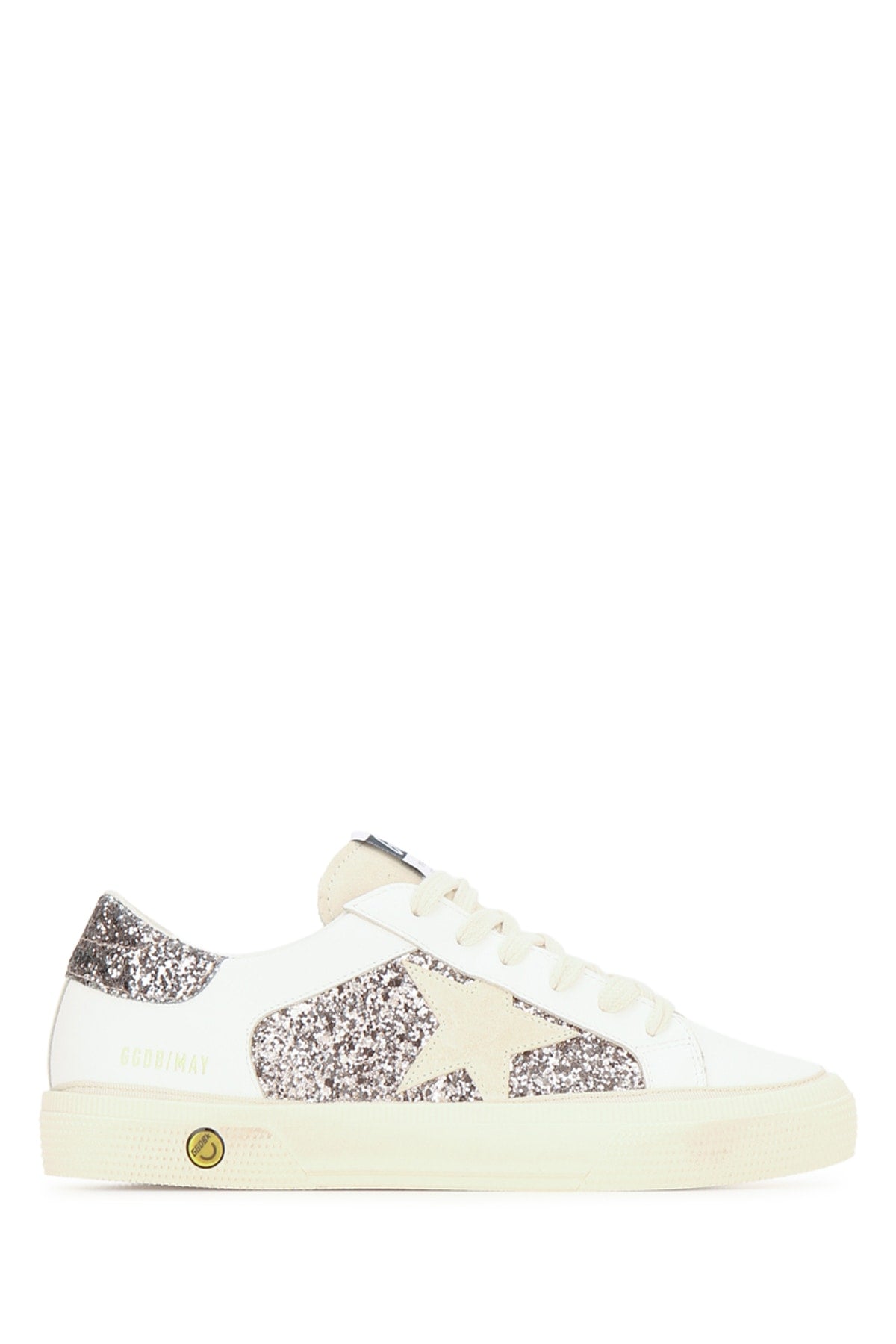 Golden Goose Deluxe Brand Women May Leather And Glitter Upper Suede Star Glitter H GOLDEN GOOSE