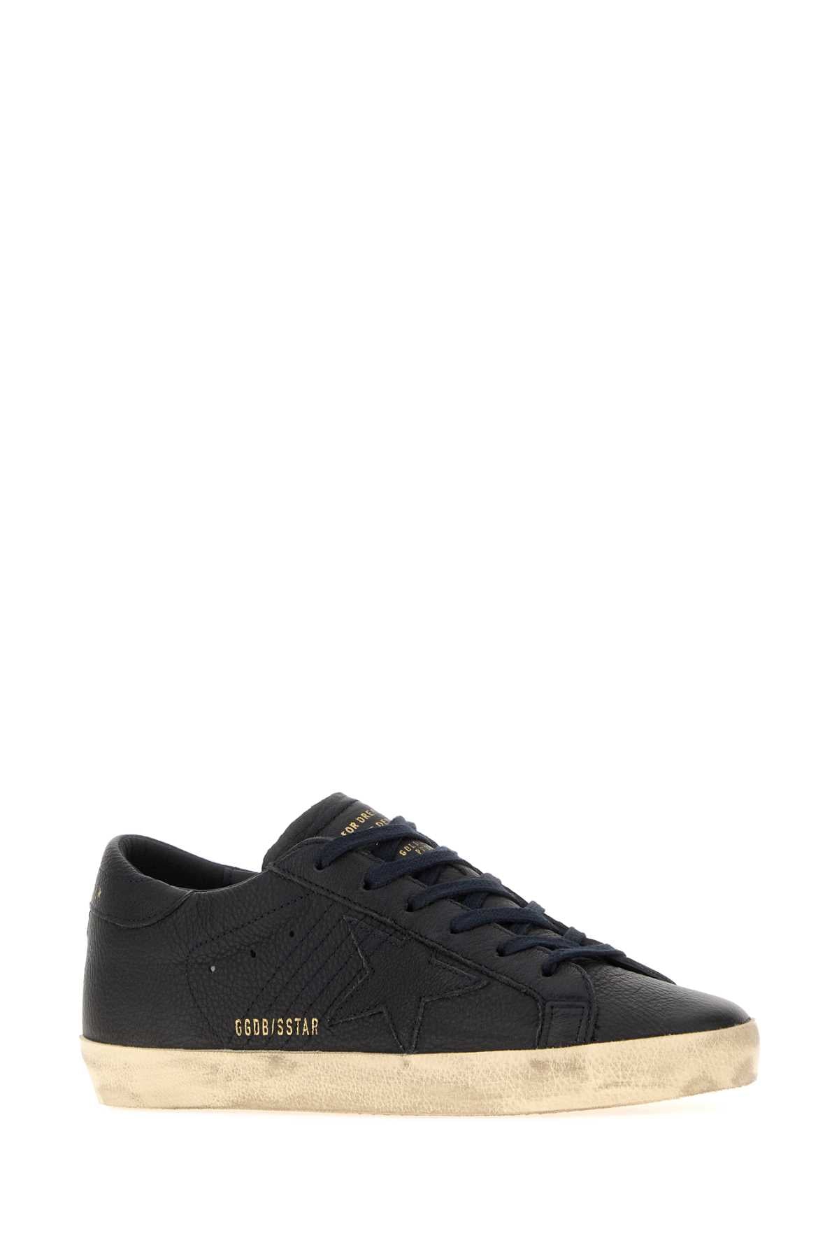 Golden Goose Deluxe Brand Women Navy Blue Leather Super-Star Sneakers