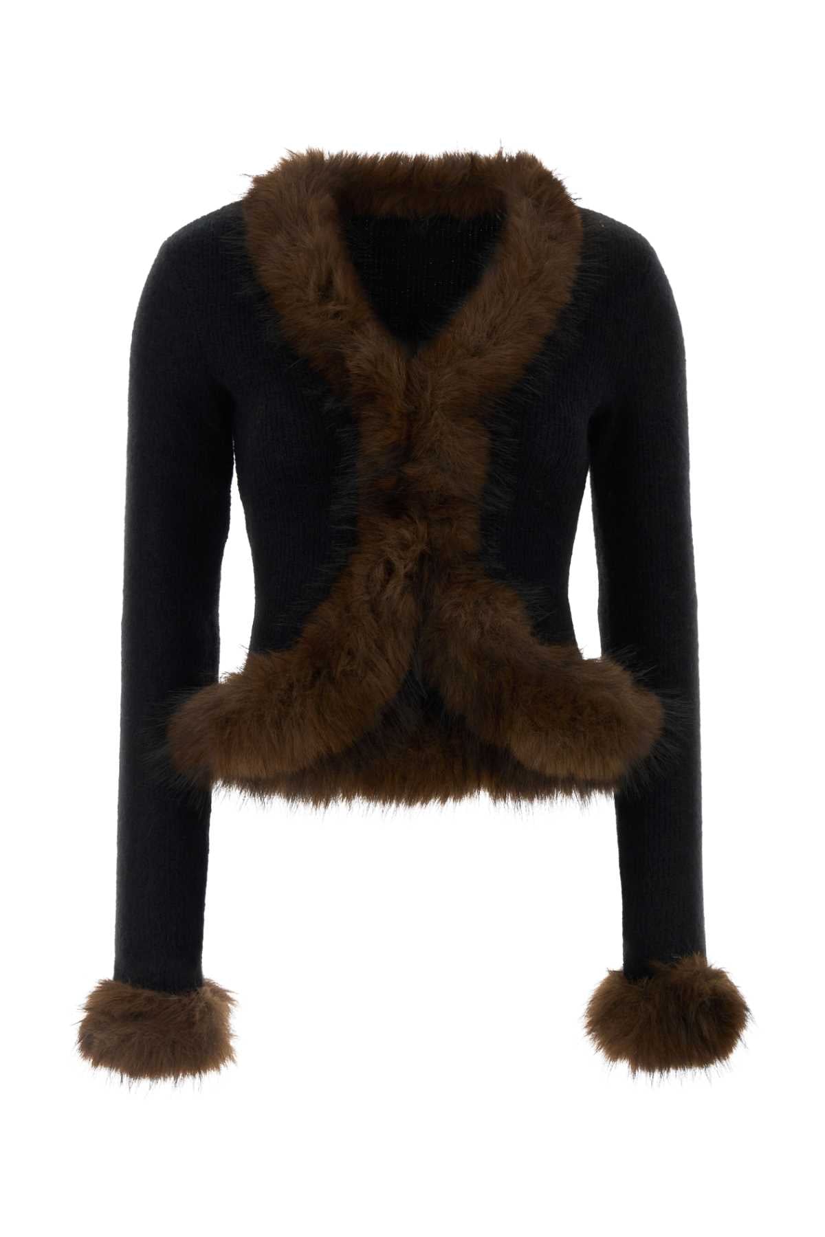 Self Portrait Women Black Knit Cardigan SELF-PORTRAIT