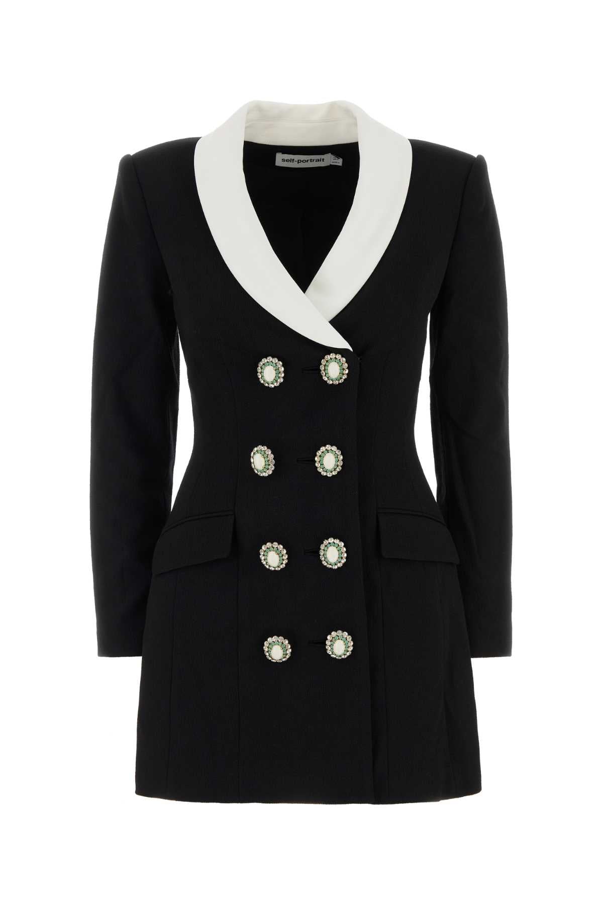 Self Portrait Women Black Wool Blazer Dress SELF-PORTRAIT
