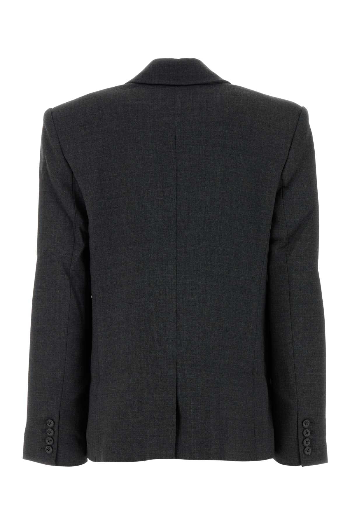 Self Portrait Women Graphite Twill Oversize Blazer SELF-PORTRAIT