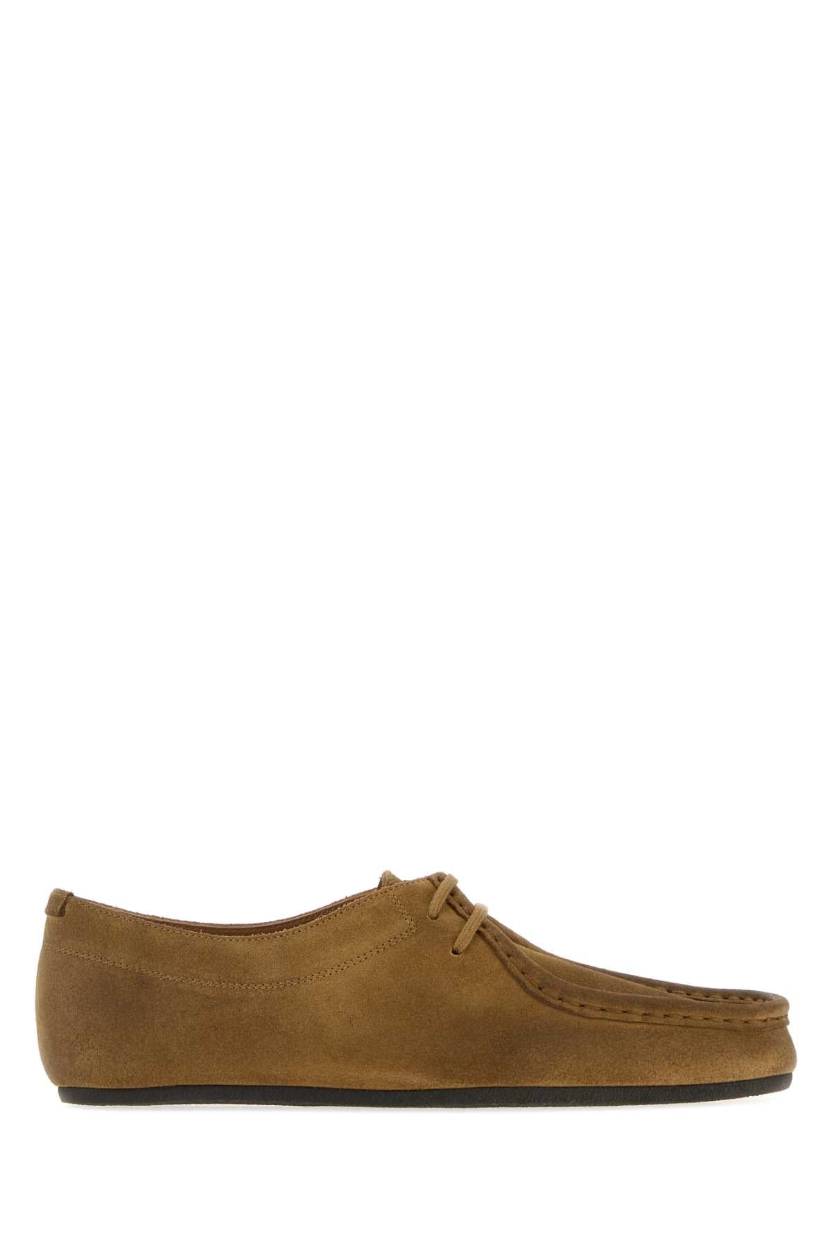 Jil Sander Men Camel Suede Lace-Up Shoes JIL SANDER