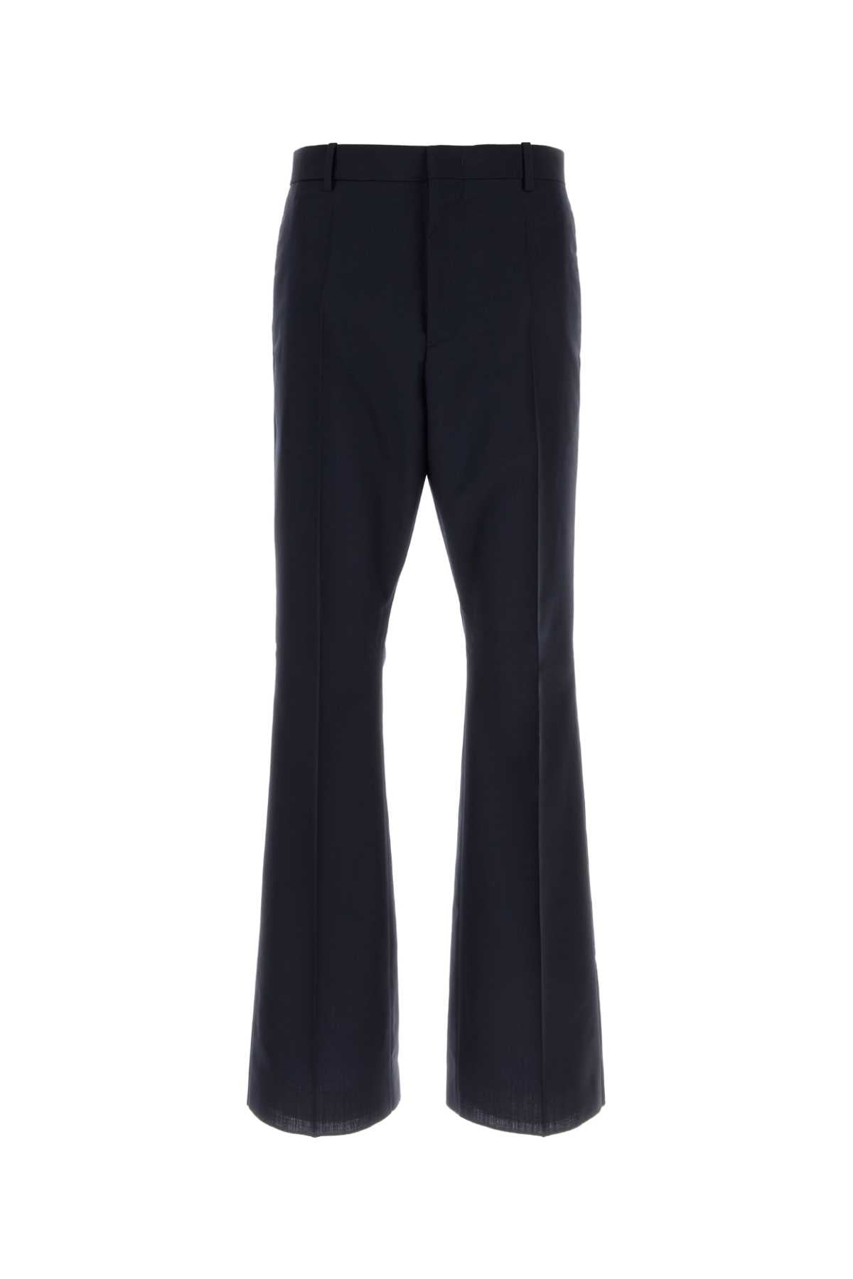 Jil Sander Men Navy Blue Wool Blend Pant JIL SANDER