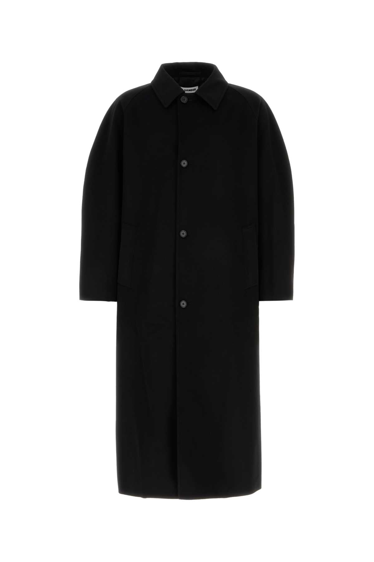 Jil Sander Men Black Wool Coat JIL SANDER